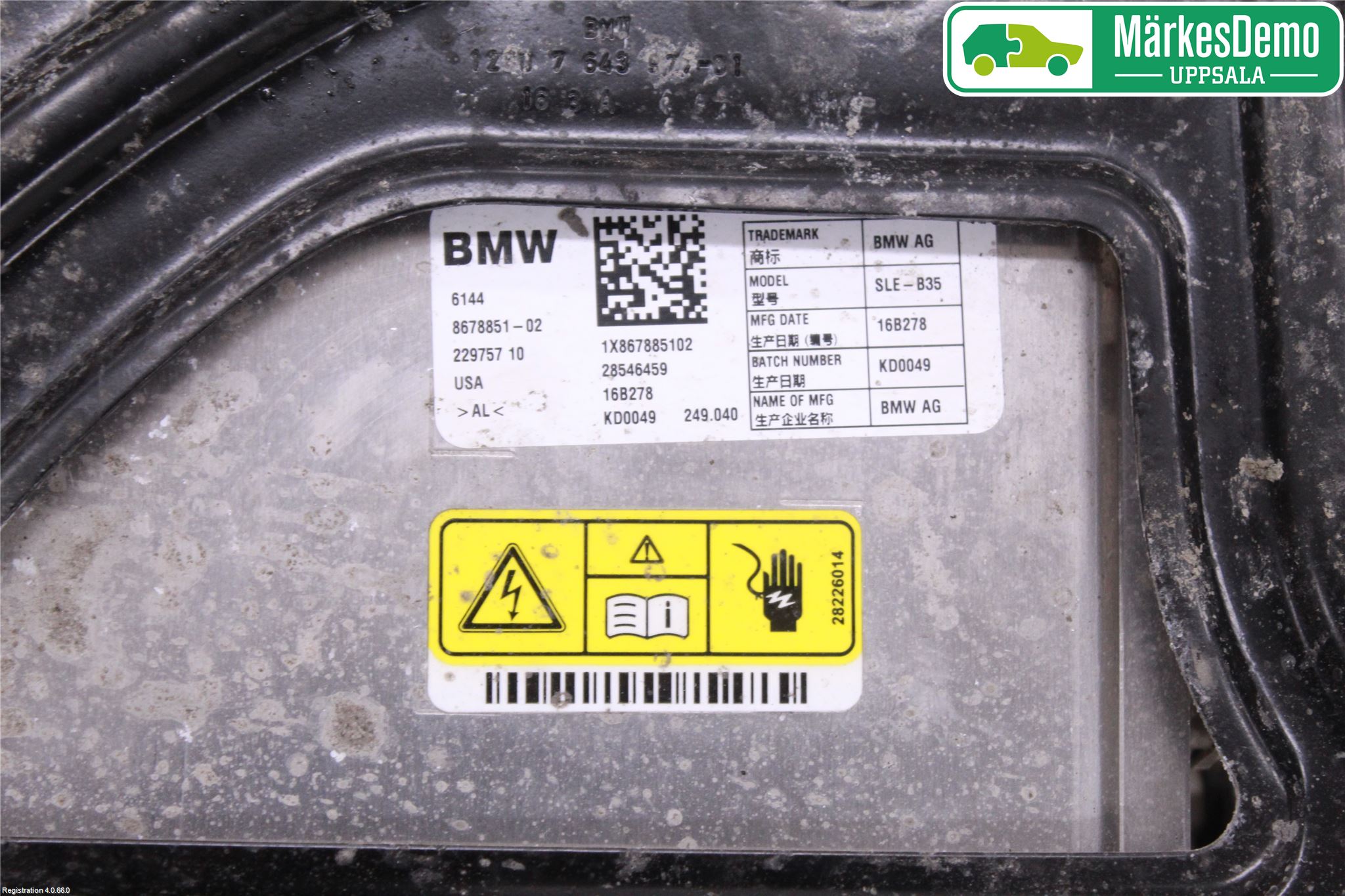 BMW X5 F15 13-18 Batteriladdare Högspänning