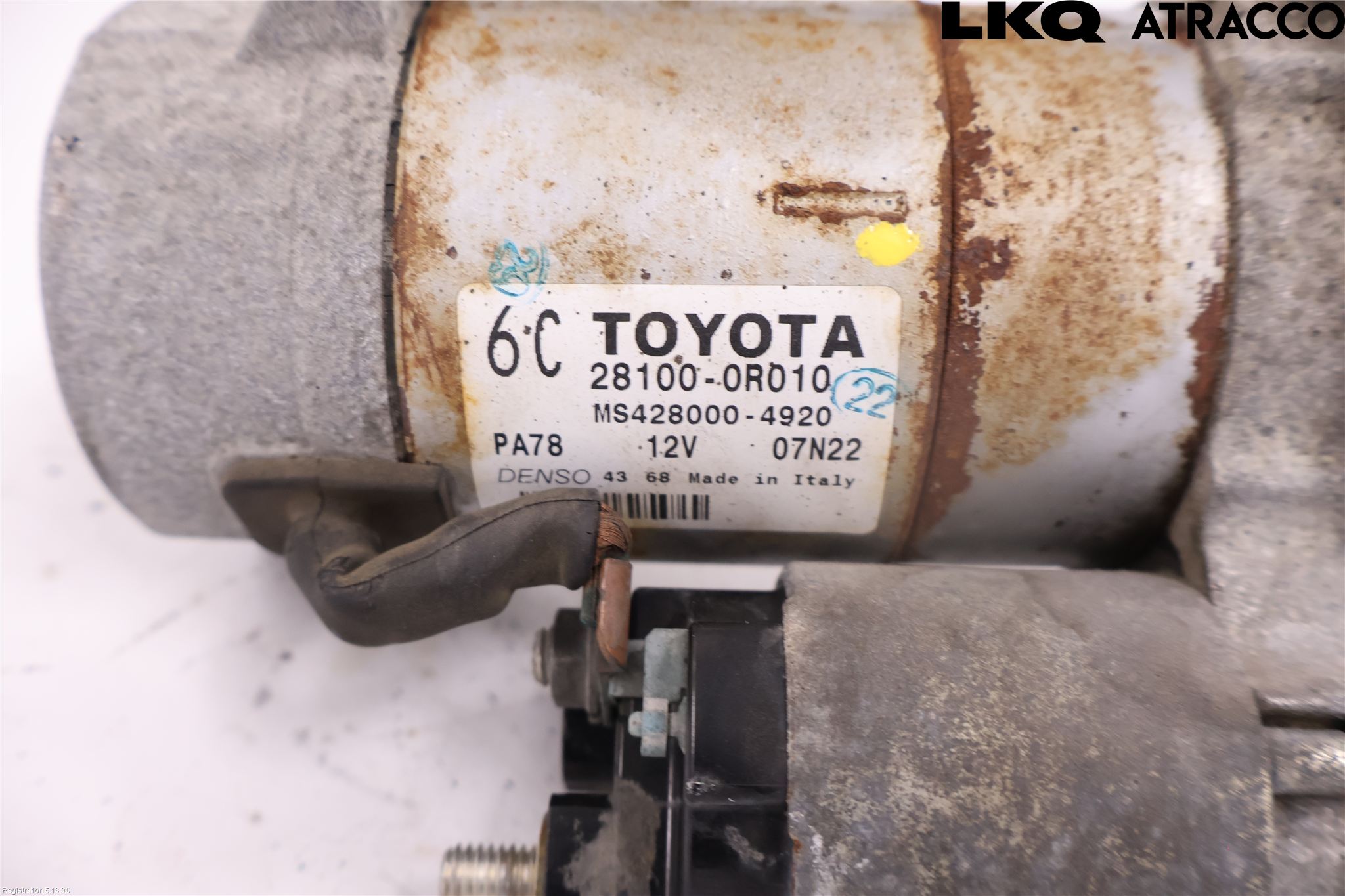 Toyota RAV 4 06-12 Startmotor Diesel