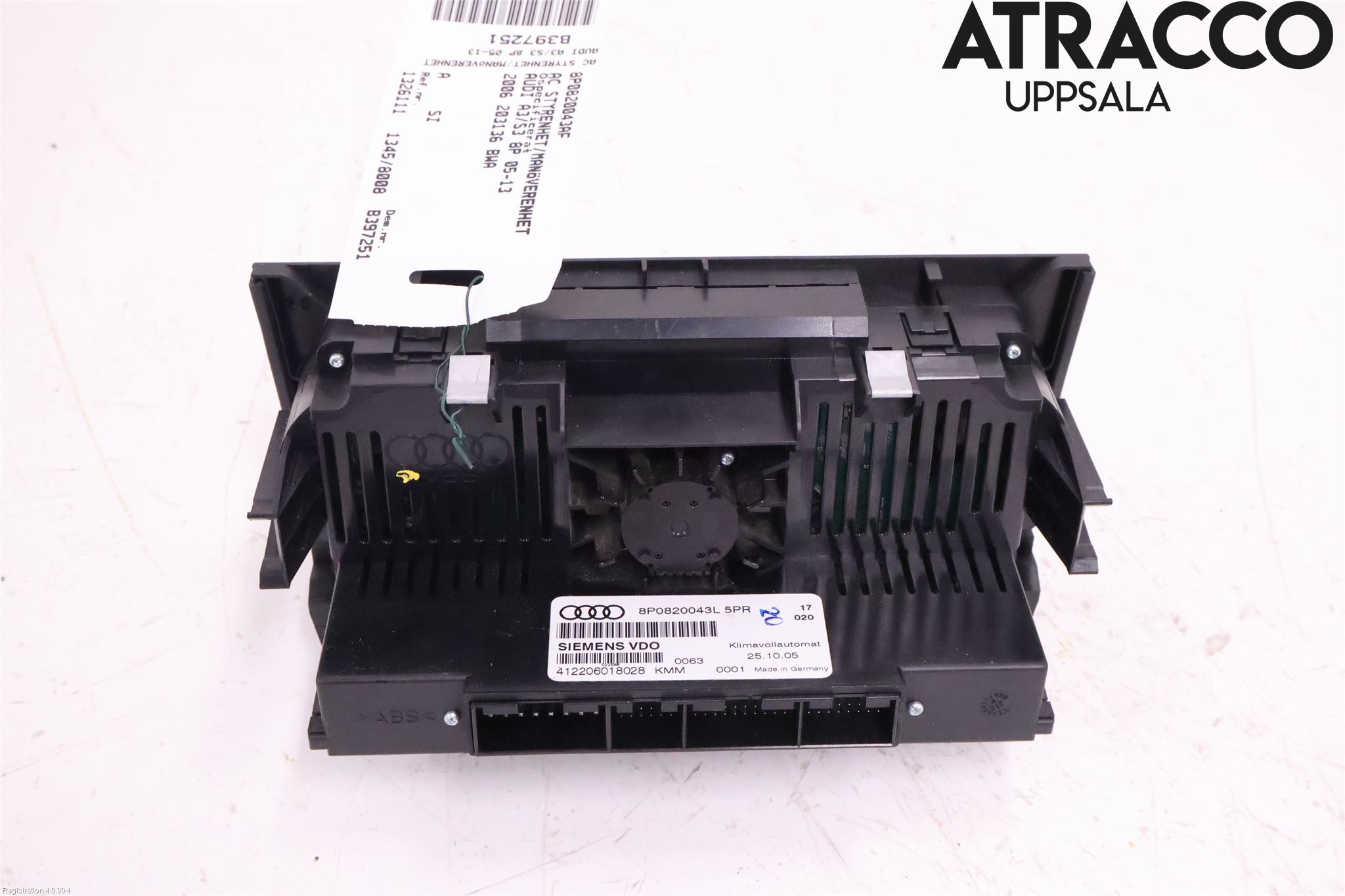 Audi A3/S3 05-13 Ac Styrenhet Ac Manöveren