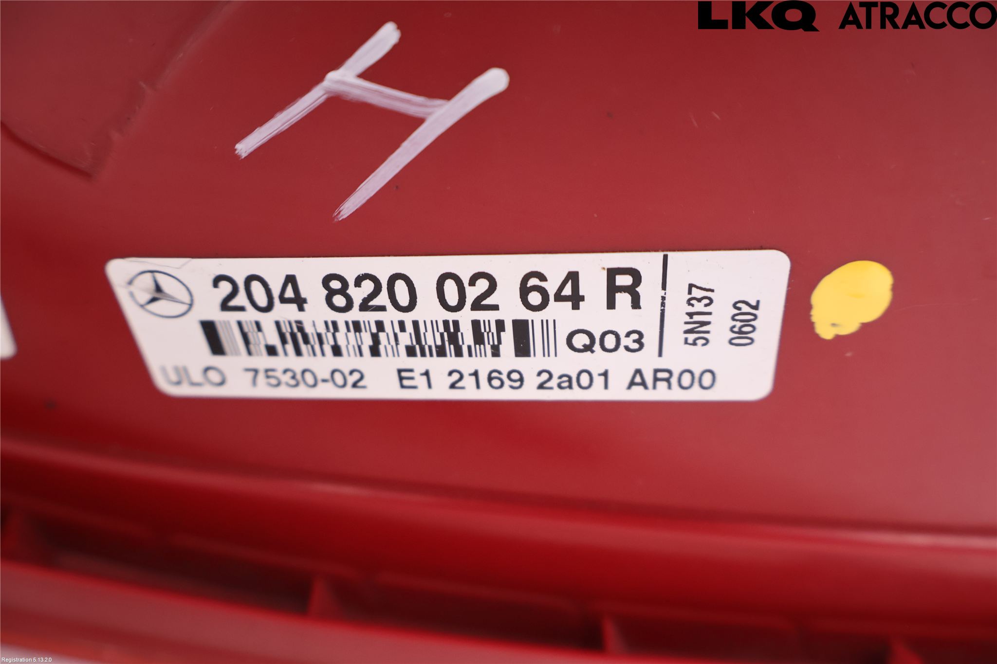 Mercedes-Benz MB C-KLASS (W204) 07-15 Bakljus Höger