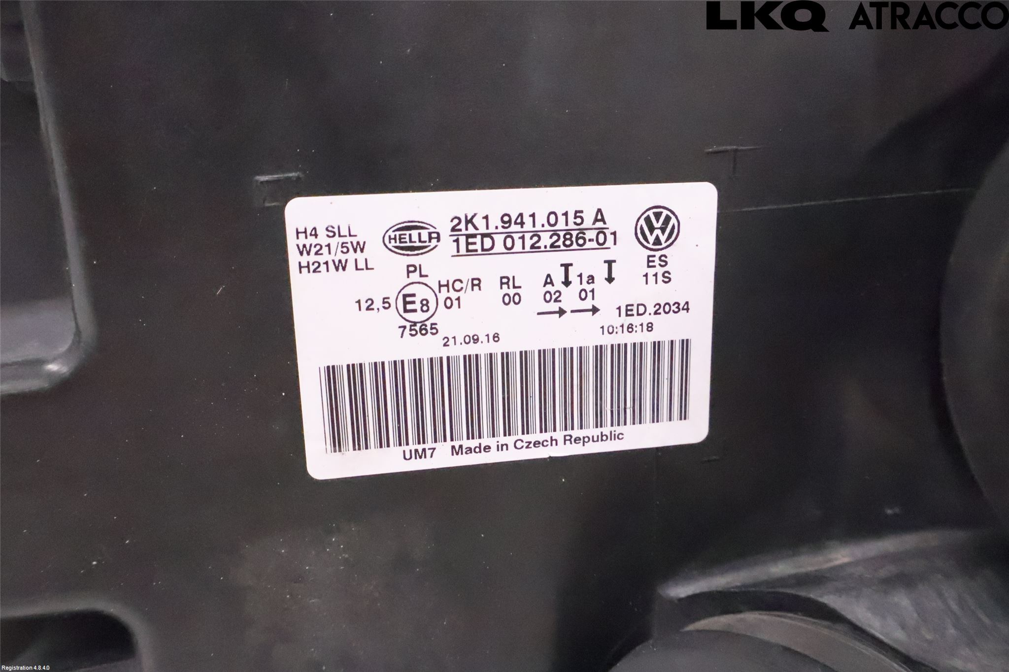 Volkswagen VW CADDY 16-20 Strålkastare Vänster