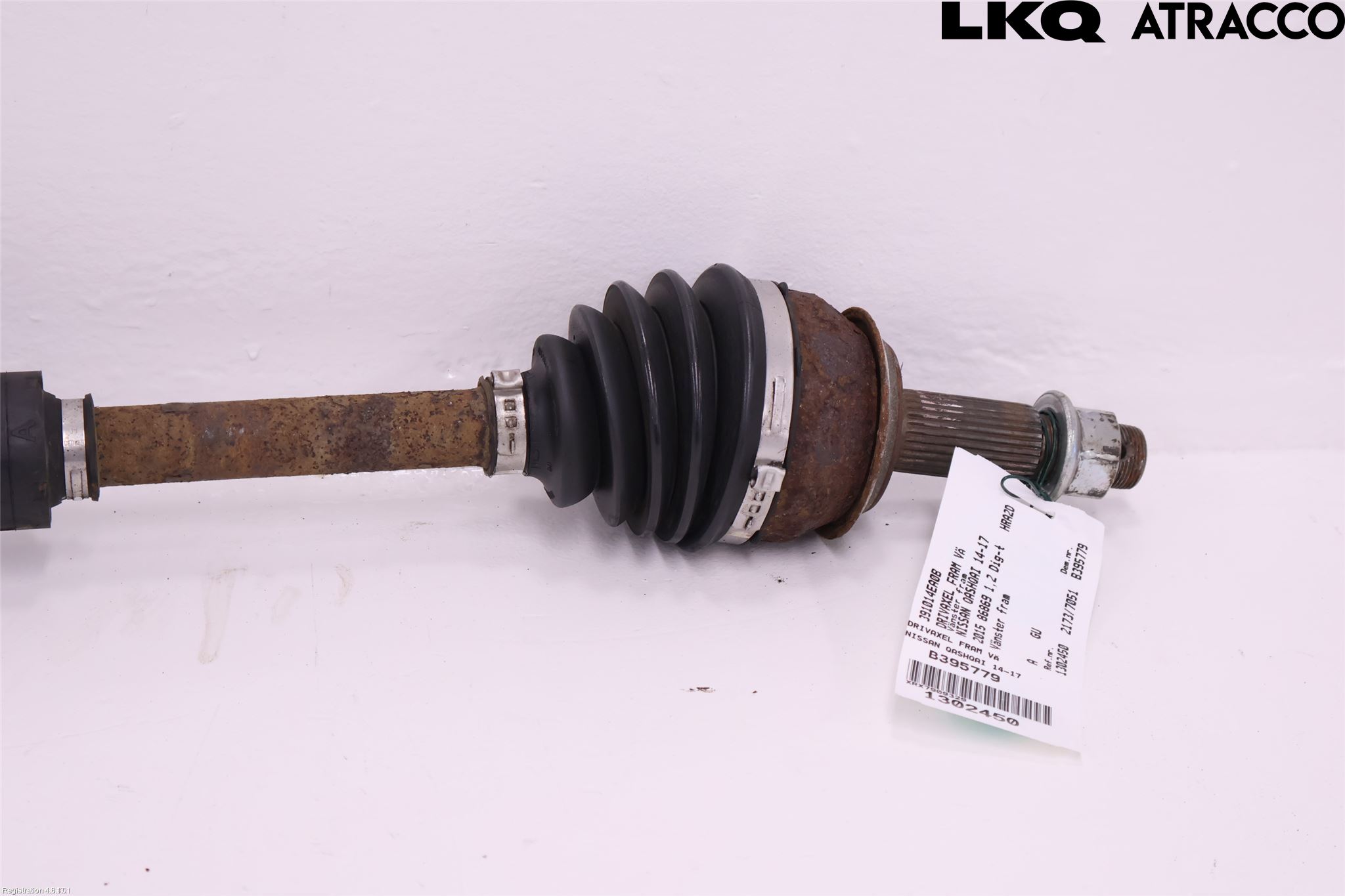 Nissan QASHQAI 14-17 Drivaxel Fram Vänster