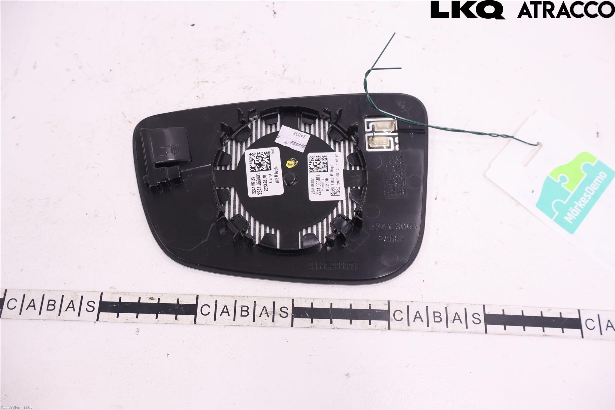 BMW 3 G20/G21/G80/G81 19- Spegelglas Hö