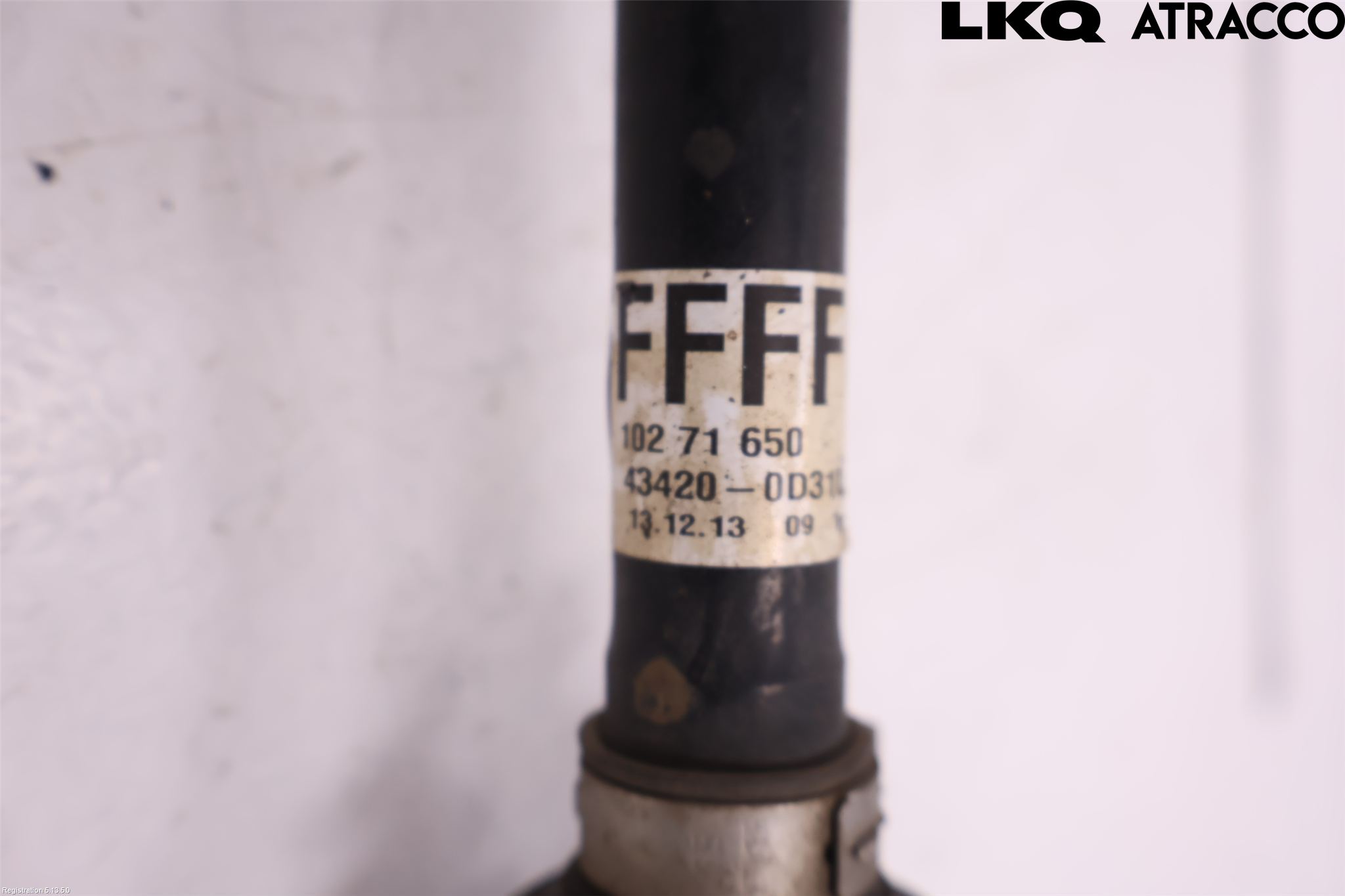 Toyota YARIS XP130 12-14 Drivaxel Fram Vänster
