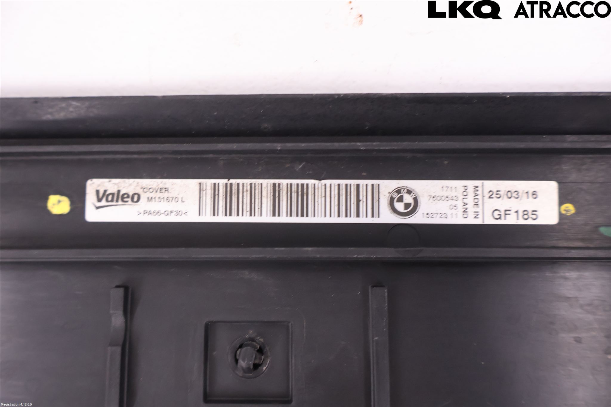 BMW 3 F30/F31/F80 12-19 Kylarfäste-Ram-Balk