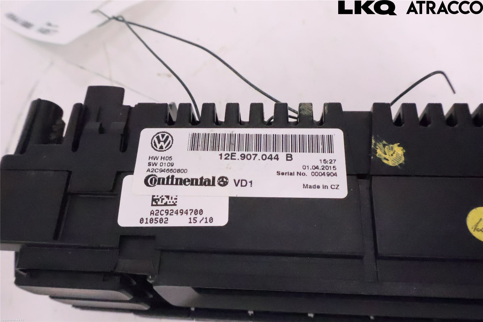 Volkswagen VW UP! / E-UP! Ac Styrenhet Ac Manöveren