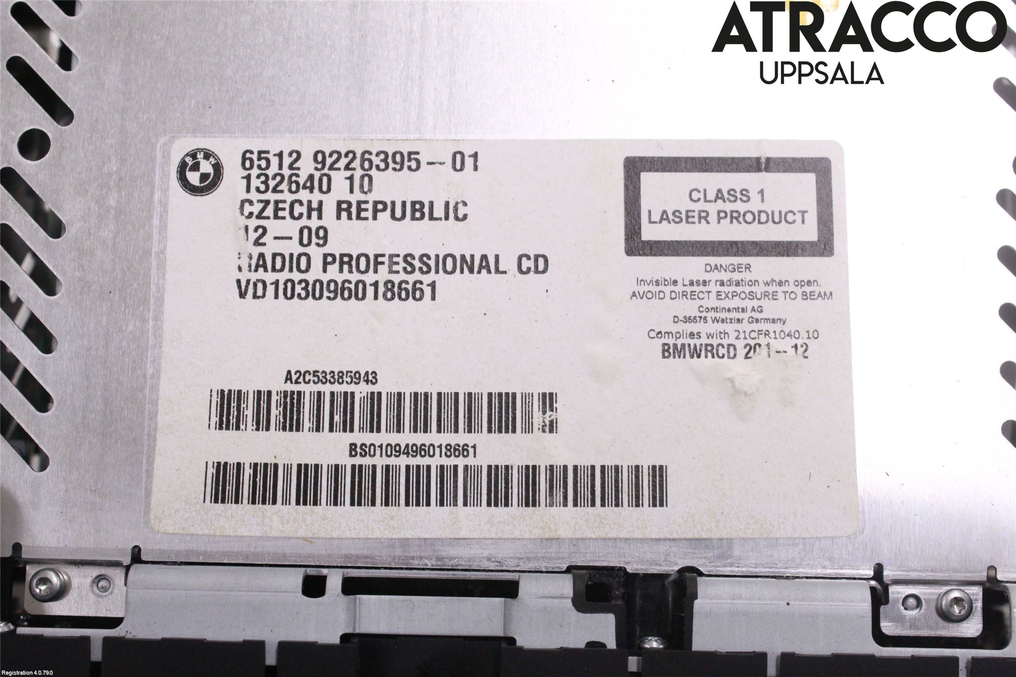 BMW 3 E90/91 SED/TOU 05-12 Cd Radio - Multimediapanel