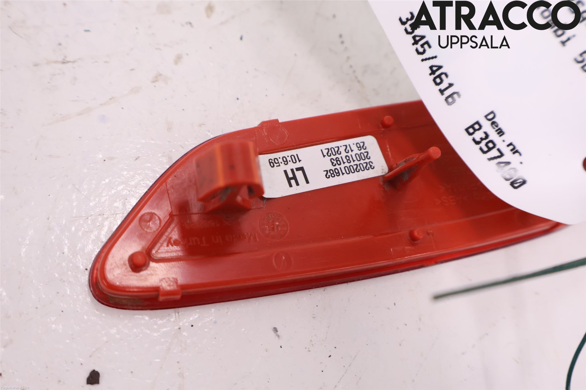 Opel CORSA F, CORSA-E 20- Dimljus/Reflex Bak