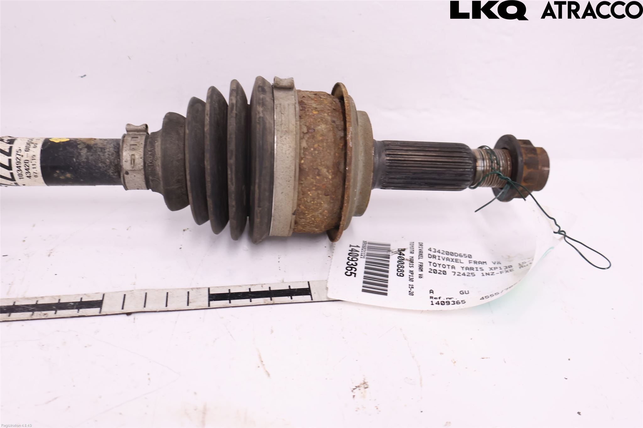 Toyota YARIS XP130 15-20 Drivaxel Fram Vänster