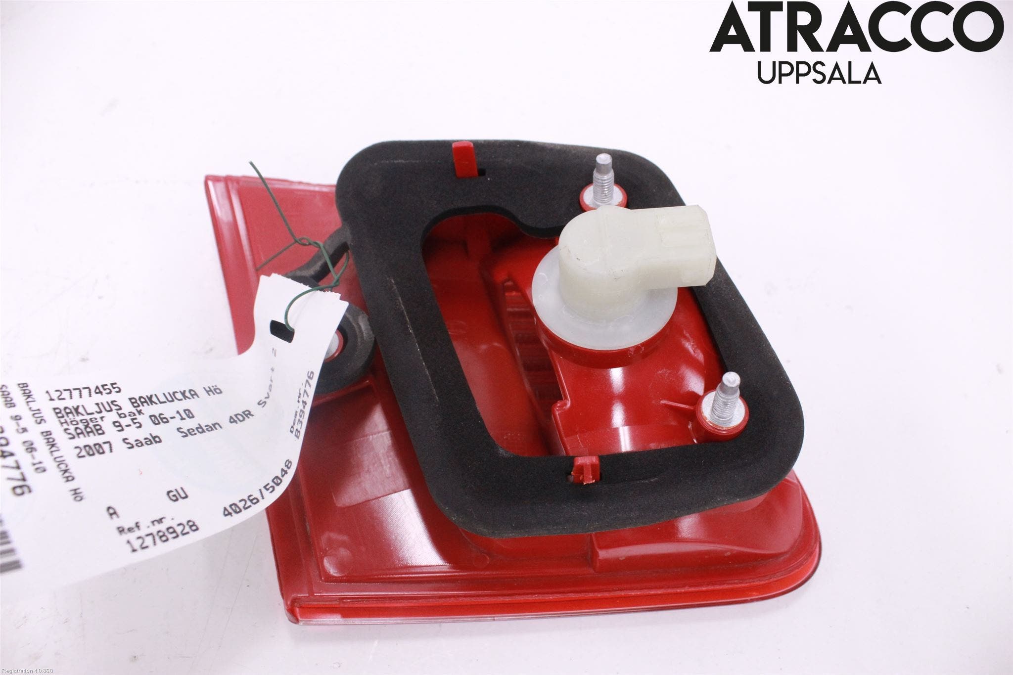 Saab 9-5 06-10 Bakljus Lucka Hö