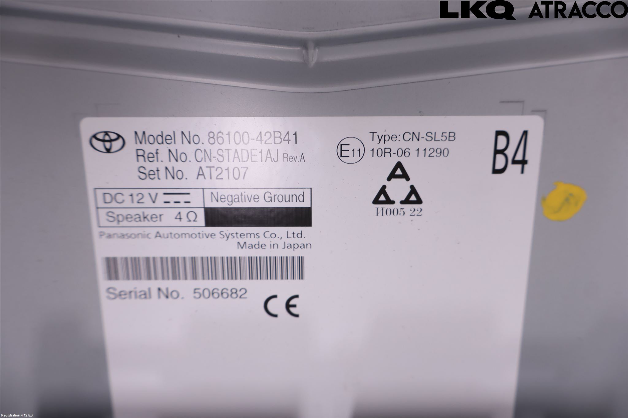Toyota bZ4X EA10 22- Multifunktionsdisplay