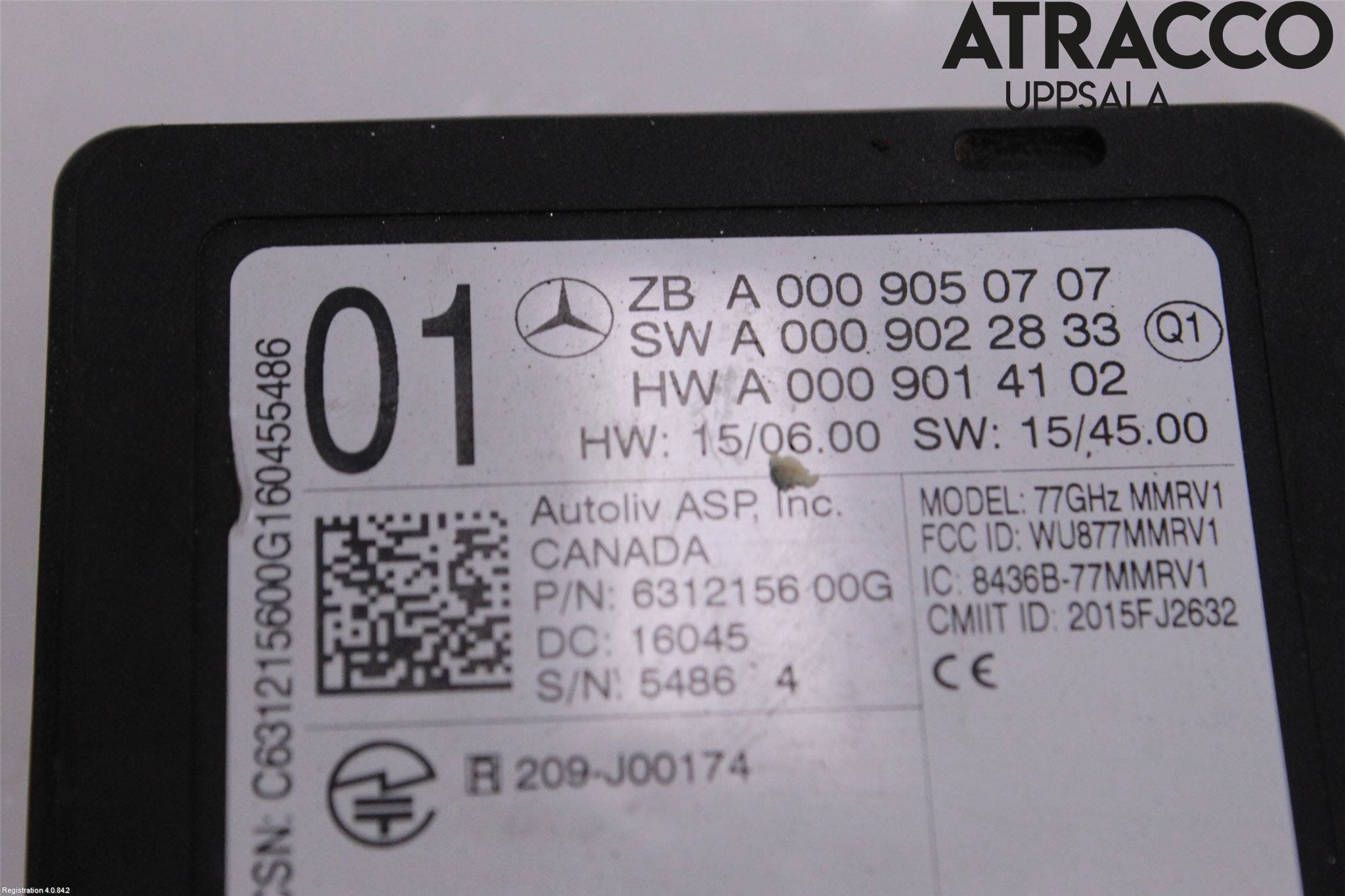 Mercedes-Benz MB E-KLASS (W213) 16-23 Sensor Aktivt Kollisionsskydd