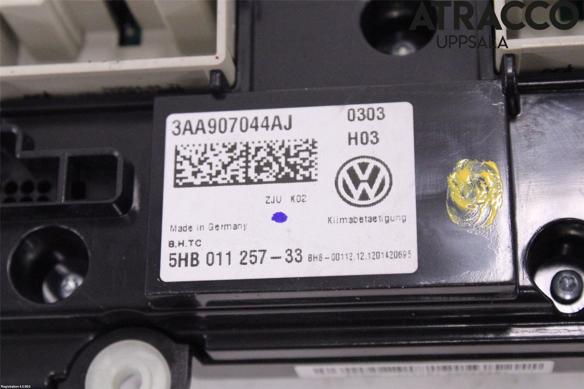 Volkswagen VW PASSAT 11-14 Ac Styrenhet Ac Manöveren