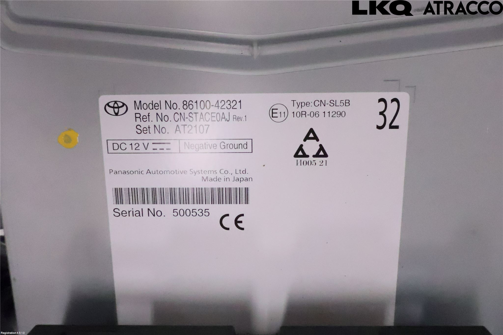 Toyota bZ4X EA10 22- Cd Radio - Multimediapanel