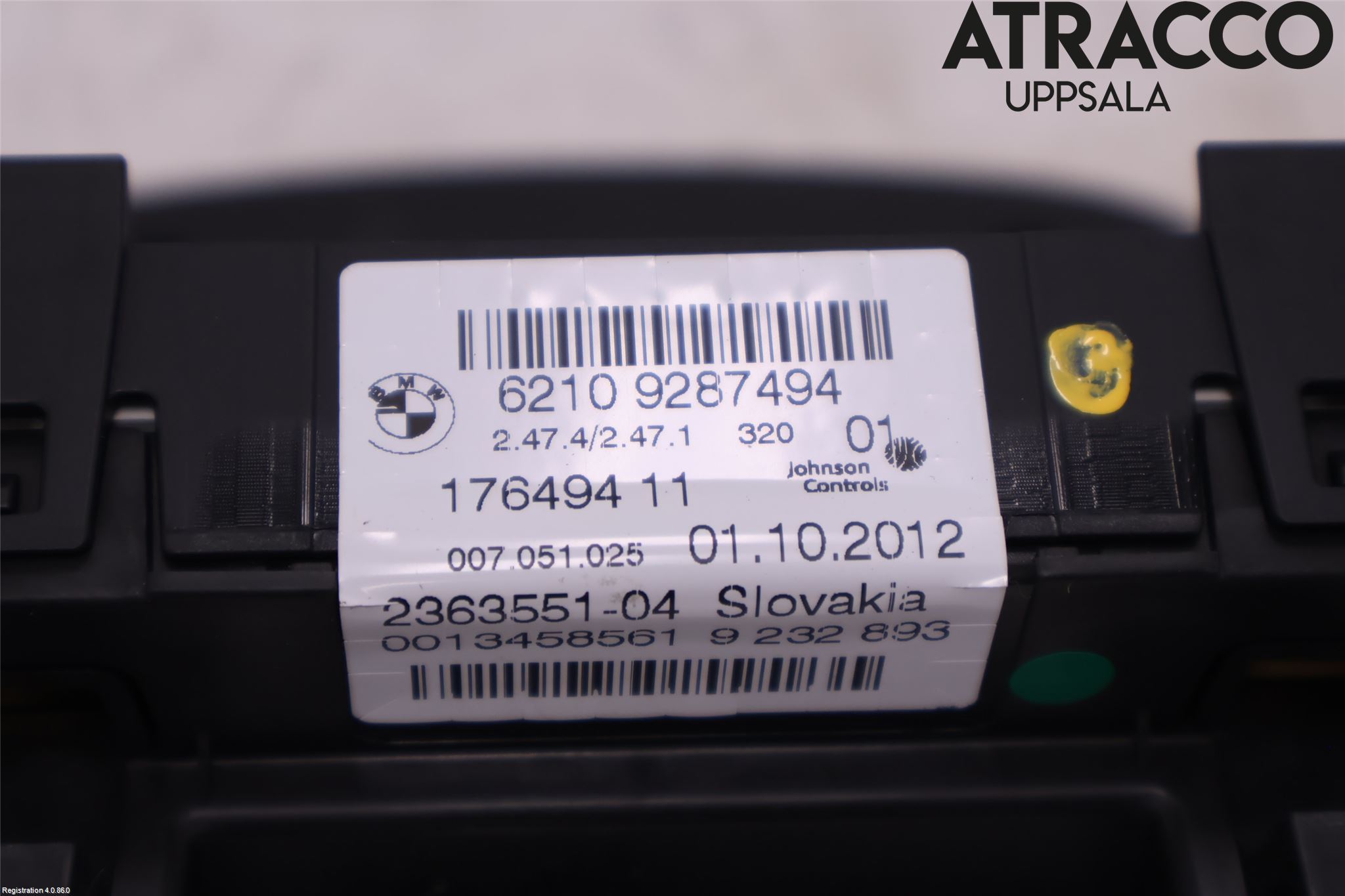 BMW 3 F30/F31/F80 12-19 Instrument Hast