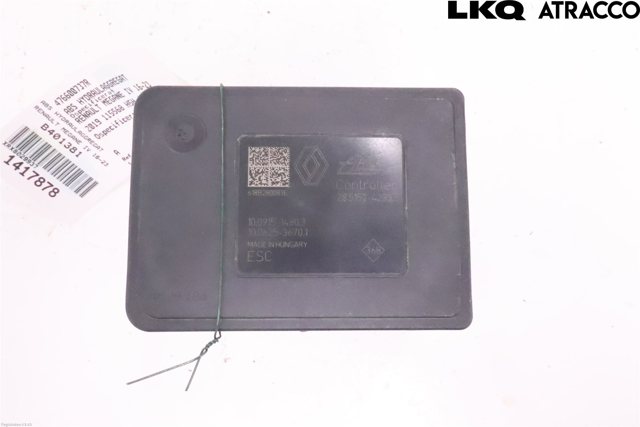 Renault MEGANE IV 16-23 Abs Hydraulaggregat