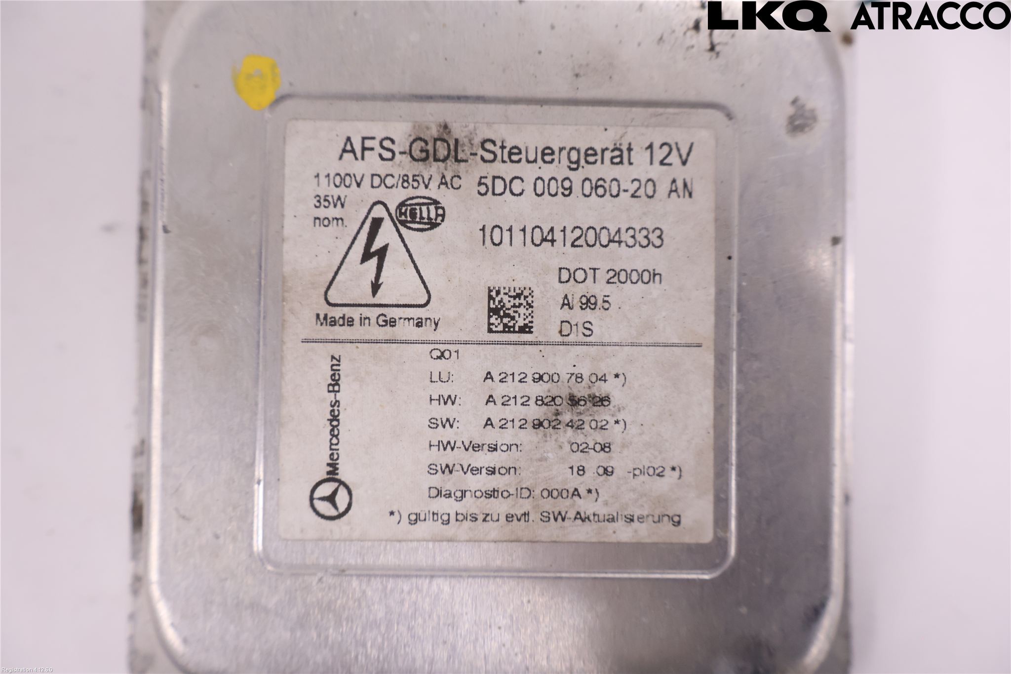 Mercedes-Benz MB E-KLASS (W212) 09-16 Styrenhet Strålkastare