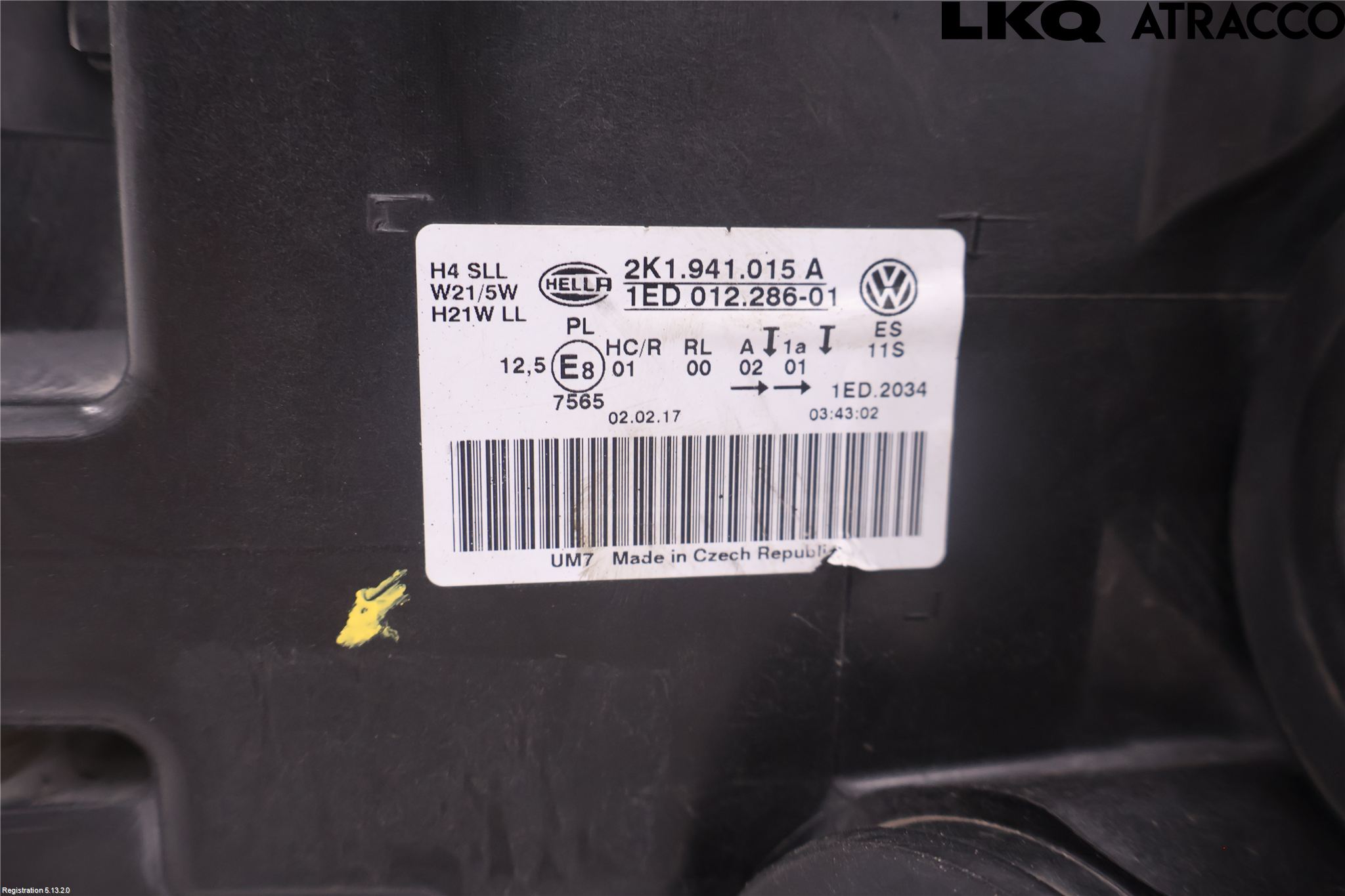 Volkswagen VW CADDY 16-20 Strålkastare Vänster