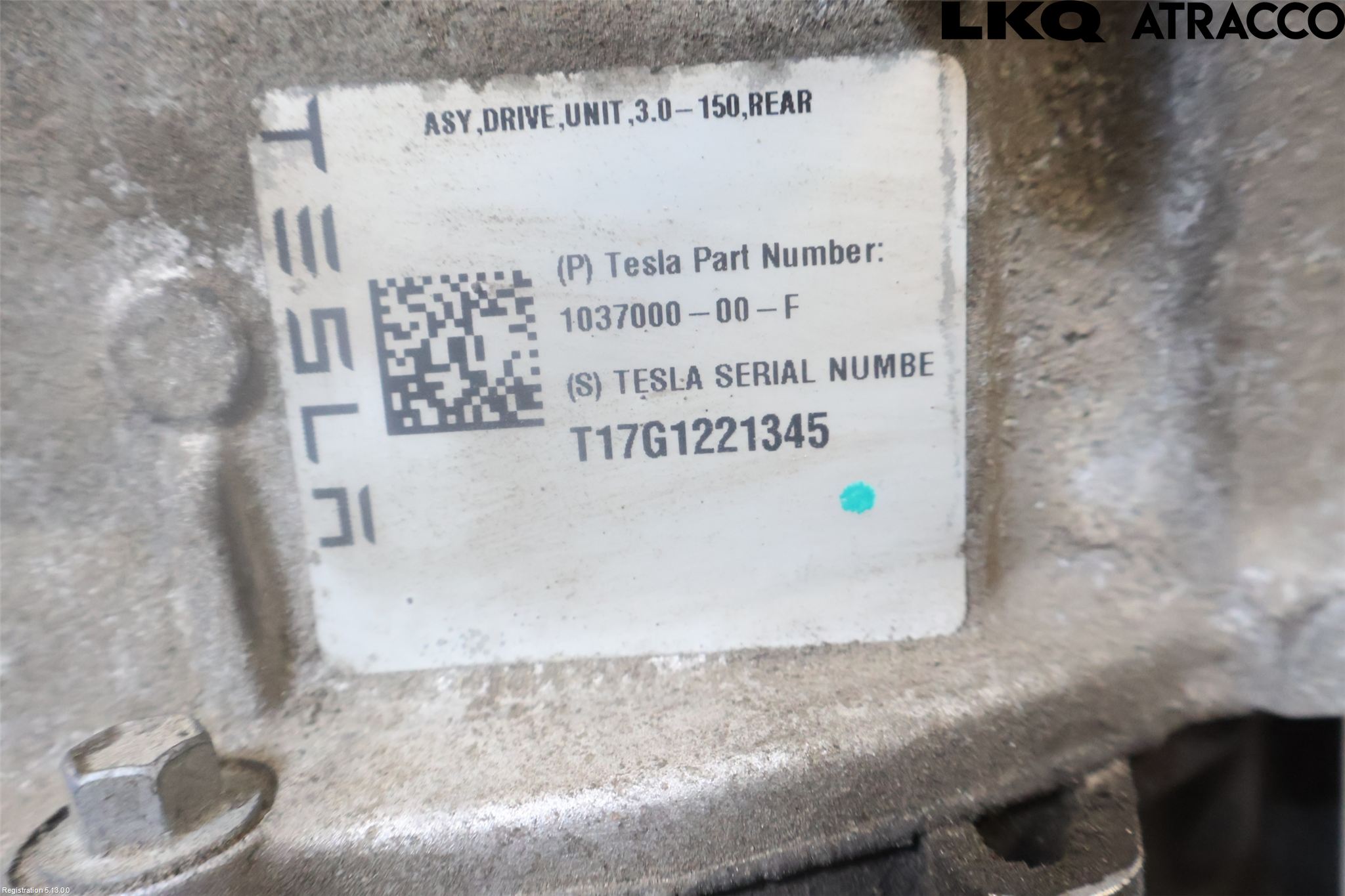 Tesla MODEL X 16- Motor Elektrisk Bak