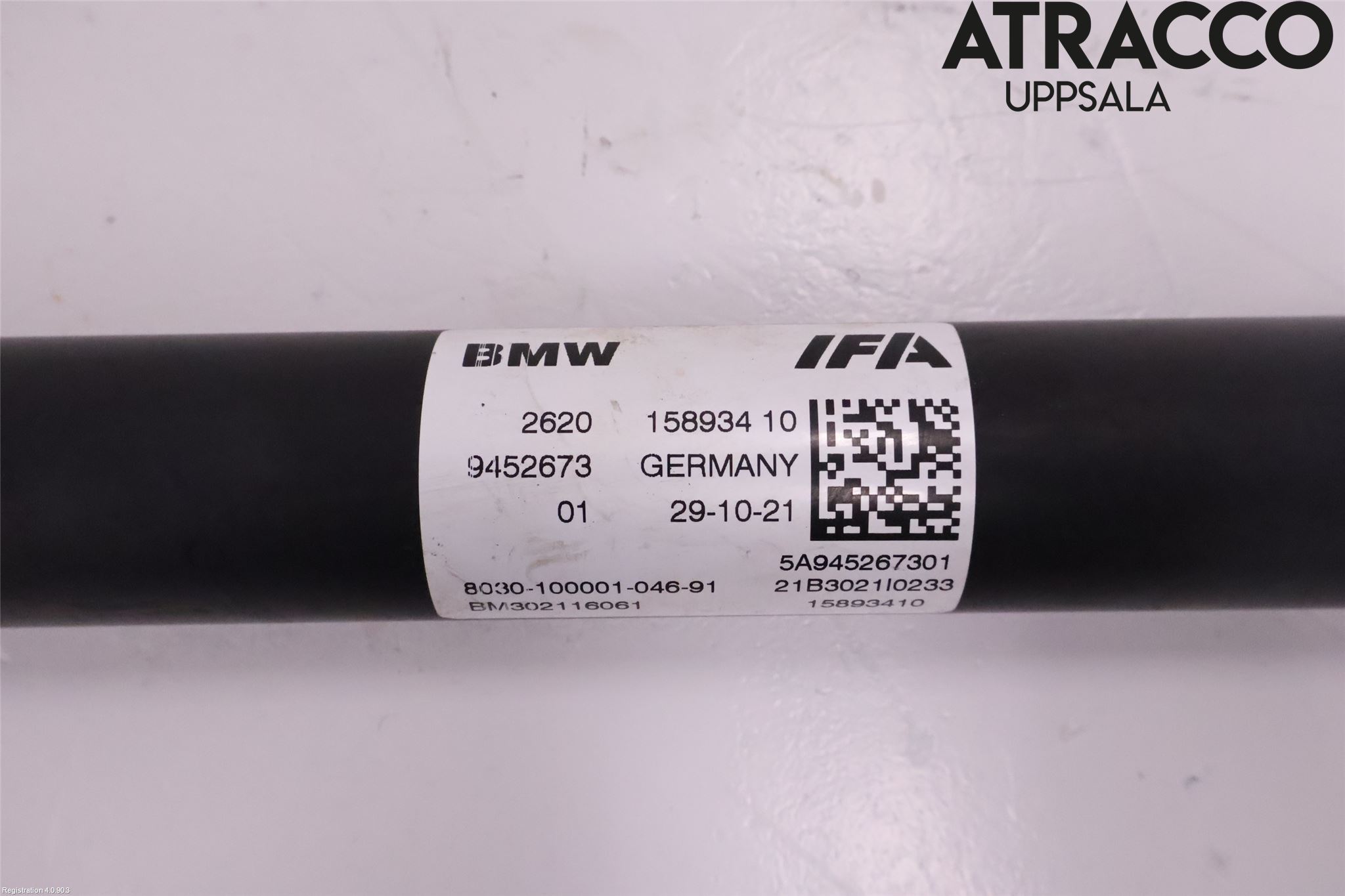 BMW 5 G30/G31/F90 17-23 Mellanaxel Främre 4Wd