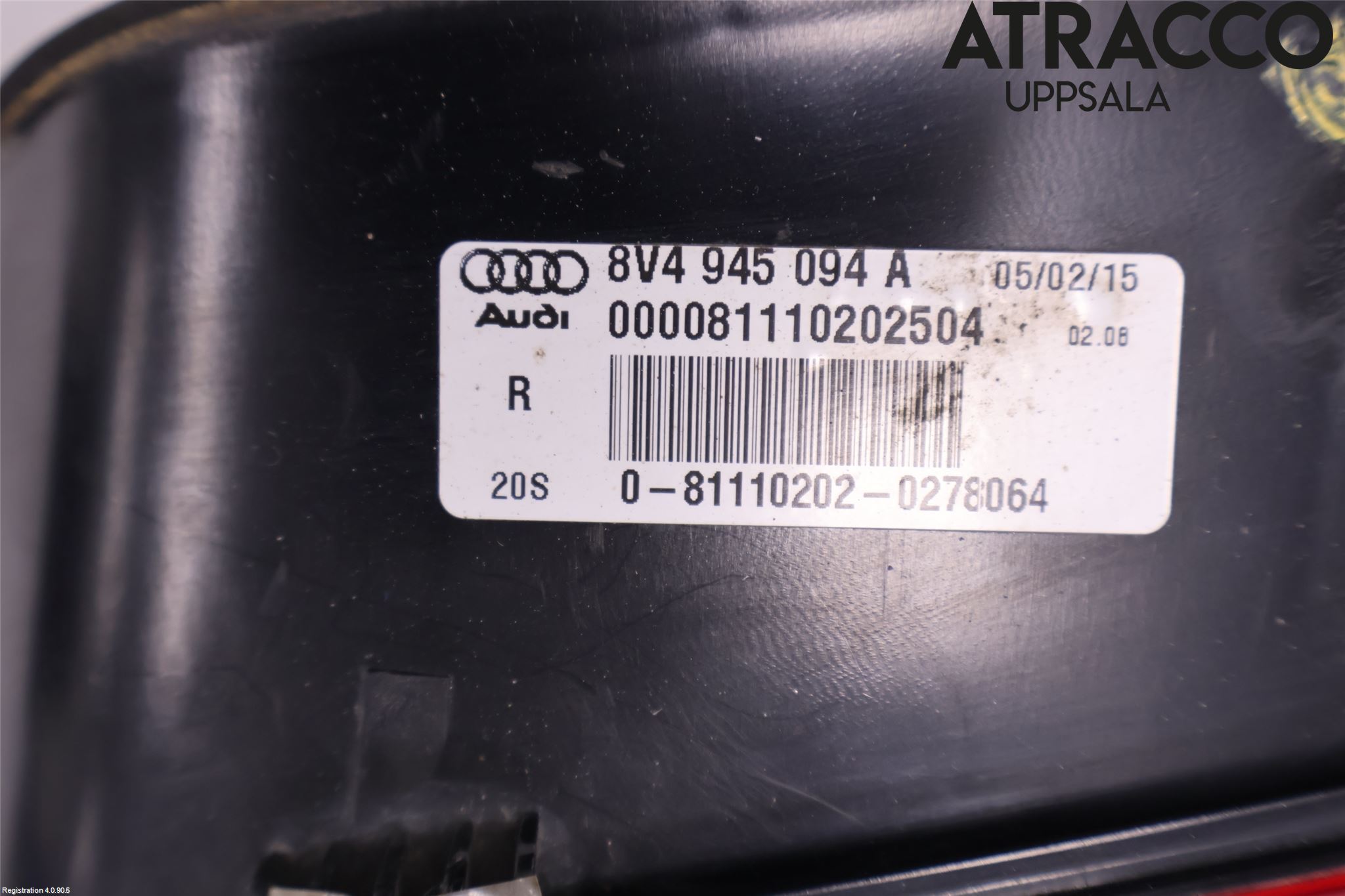 Audi A3/S3 05-13 Bakljus Lucka Hö