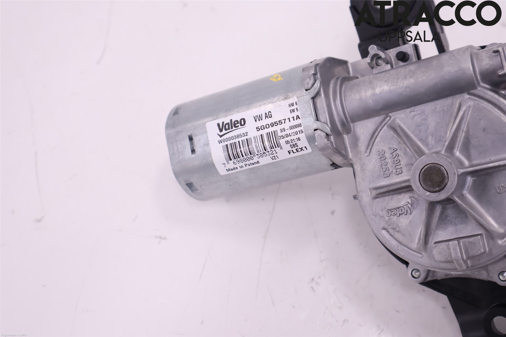 Volkswagen VW PASSAT 15-19 Torkarmotor Baklucka