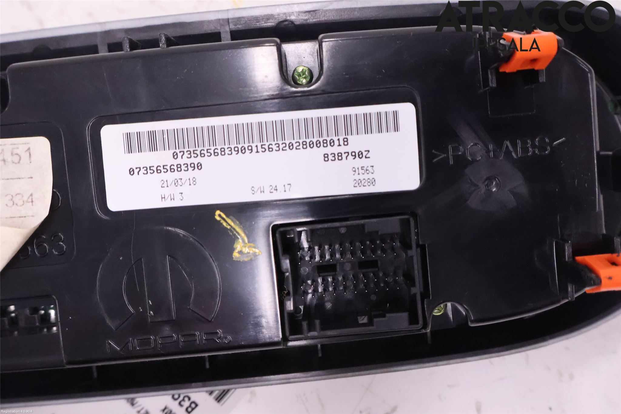 Fiat 500X 15- Ac Styrenhet Ac Manöveren