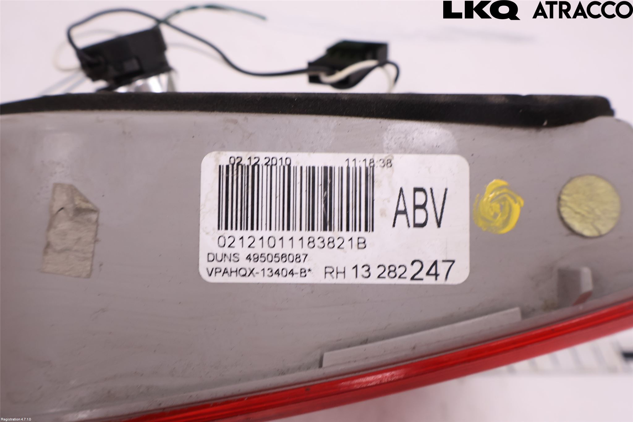 Opel ASTRA J 10-15 Bakljus Lucka Hö