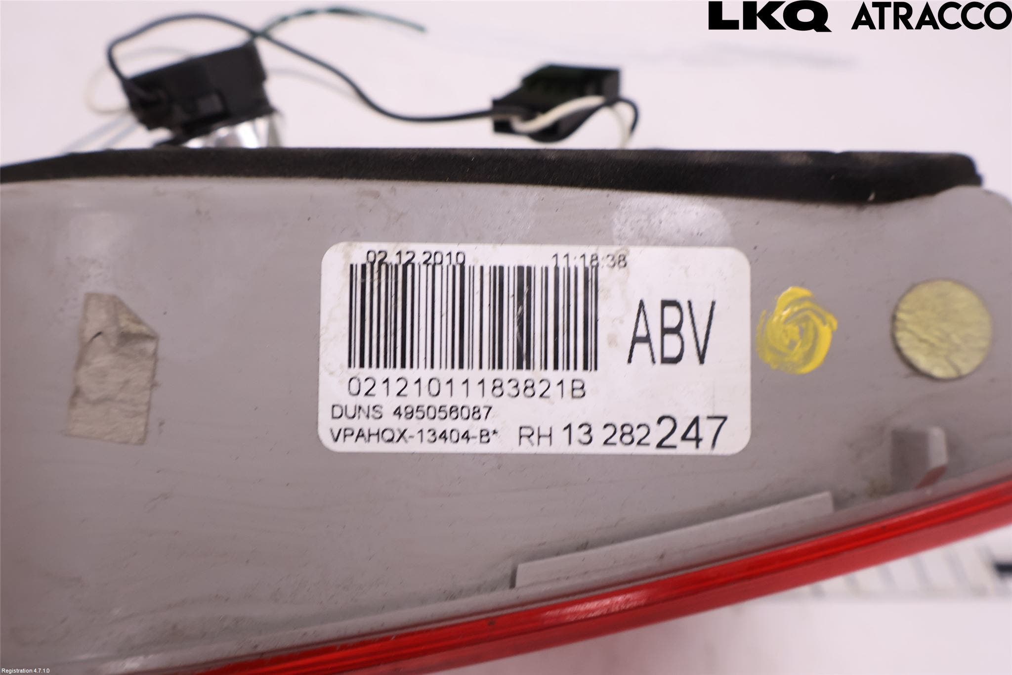 Opel ASTRA J 10-15 Bakljus Lucka Hö