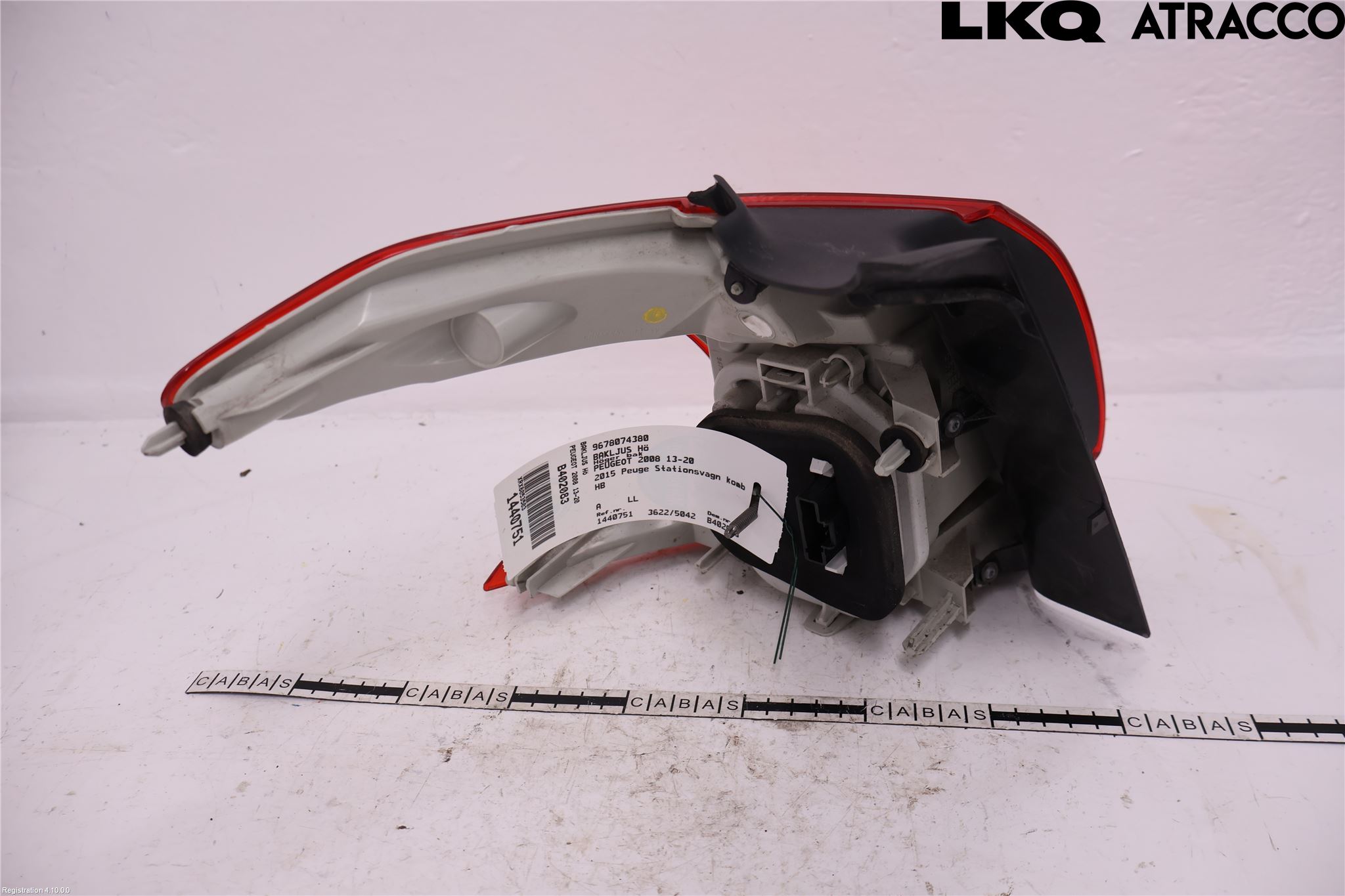 Peugeot 2008 13-20 Bakljus Höger