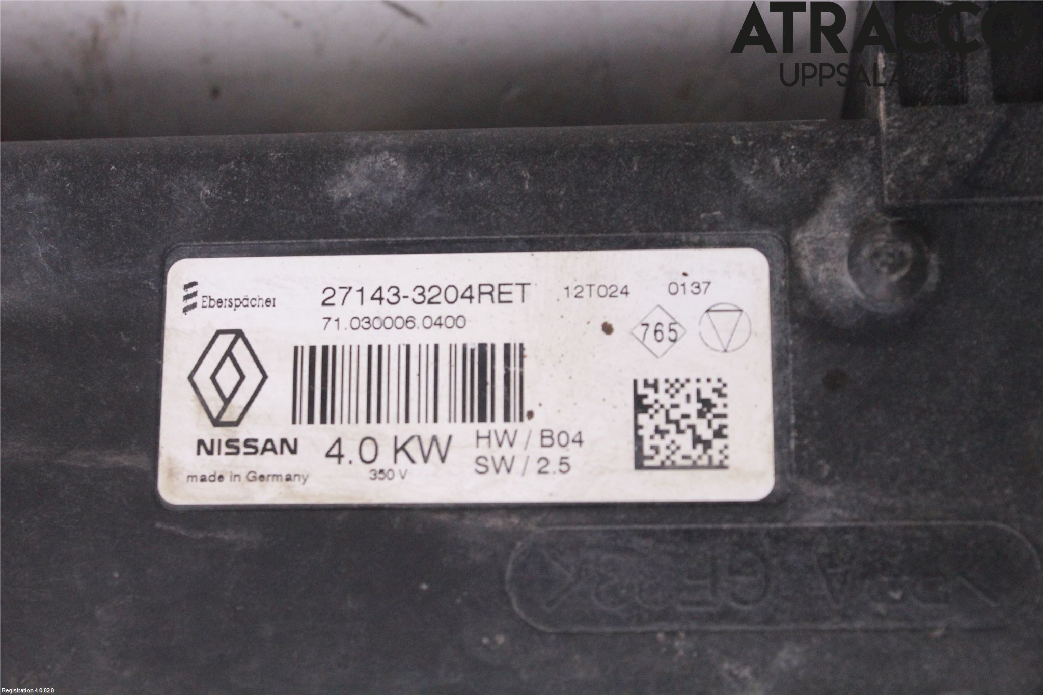 Renault KANGOO II 08-14 Värme Cellpaket