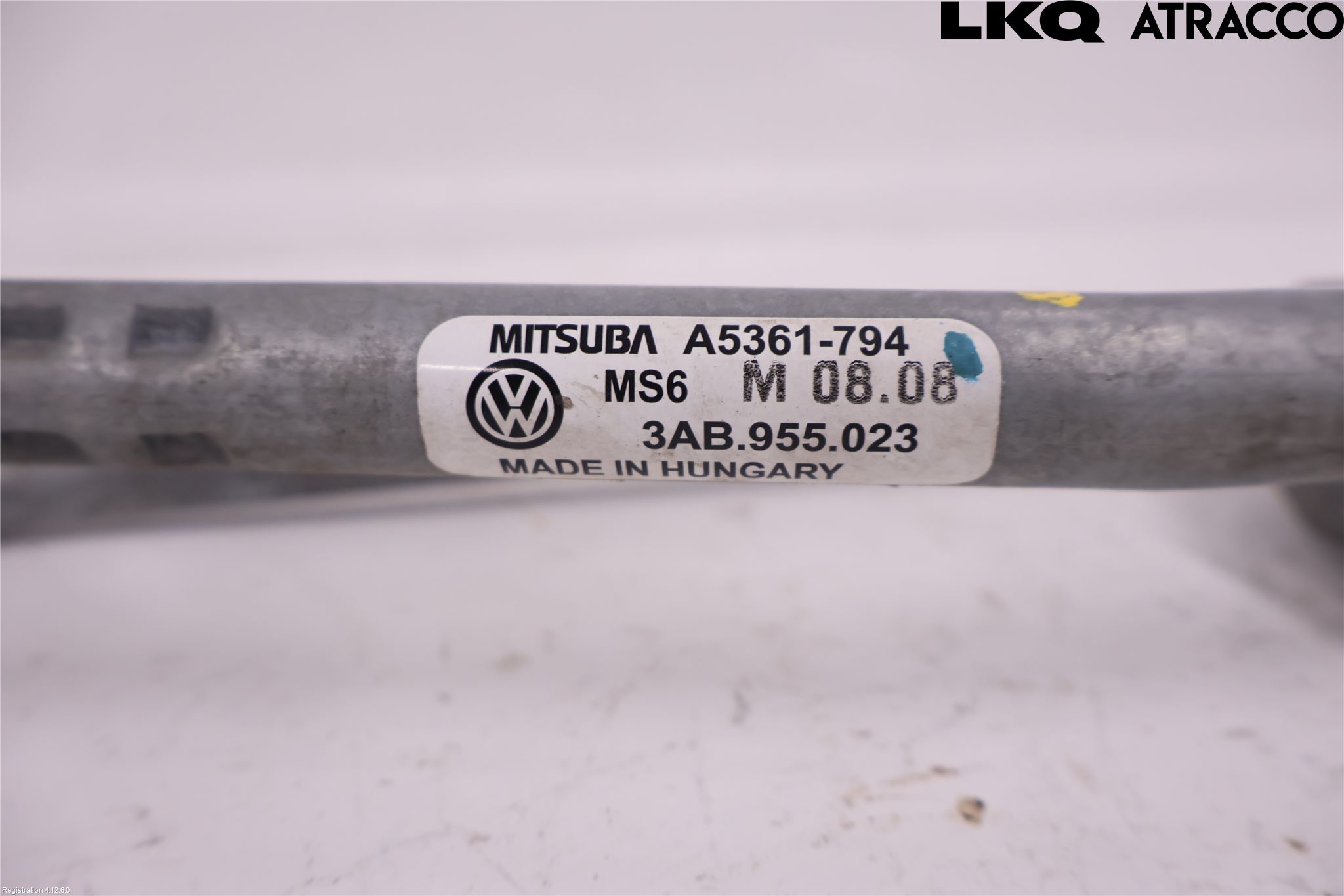 Volkswagen VW PASSAT 11-14 Torkarmekanism Vindruta