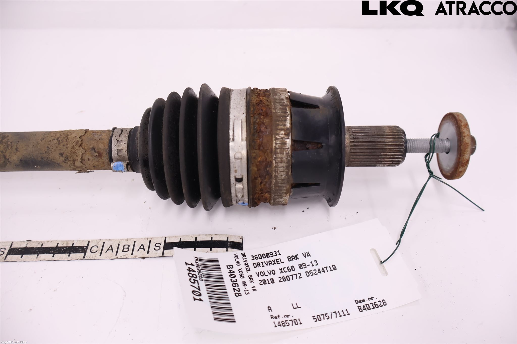 Volvo XC60 09-13 Drivaxel Bak Vänster