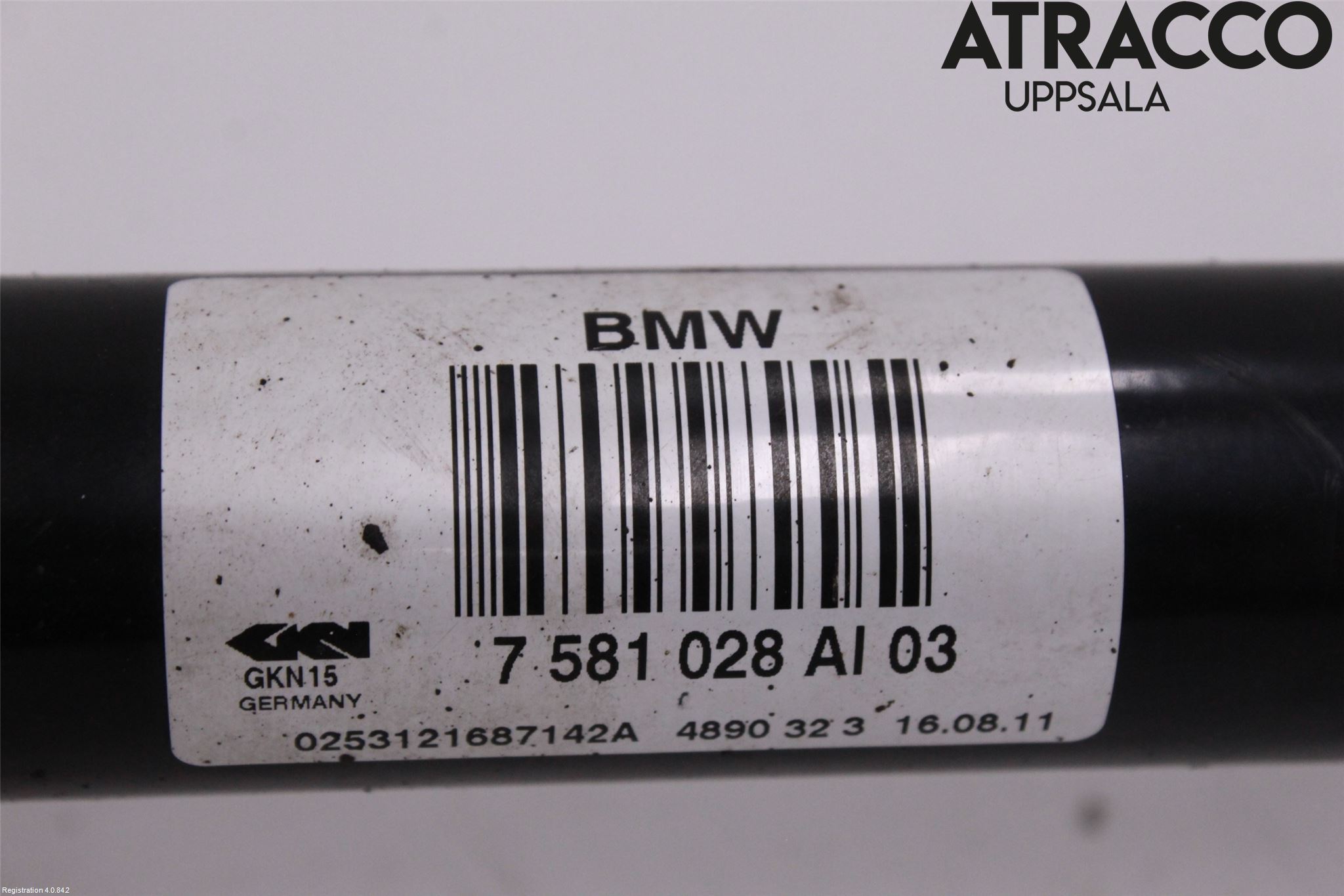 BMW 5 F10/F11/F18 09-17 Drivaxel Bak Höger