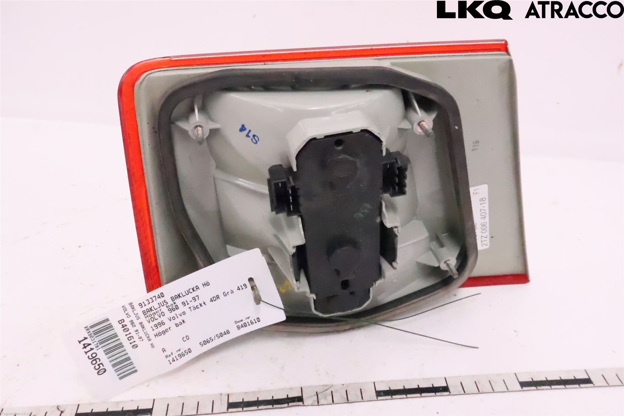 Volvo 960 91-97 Bakljus Lucka Hö