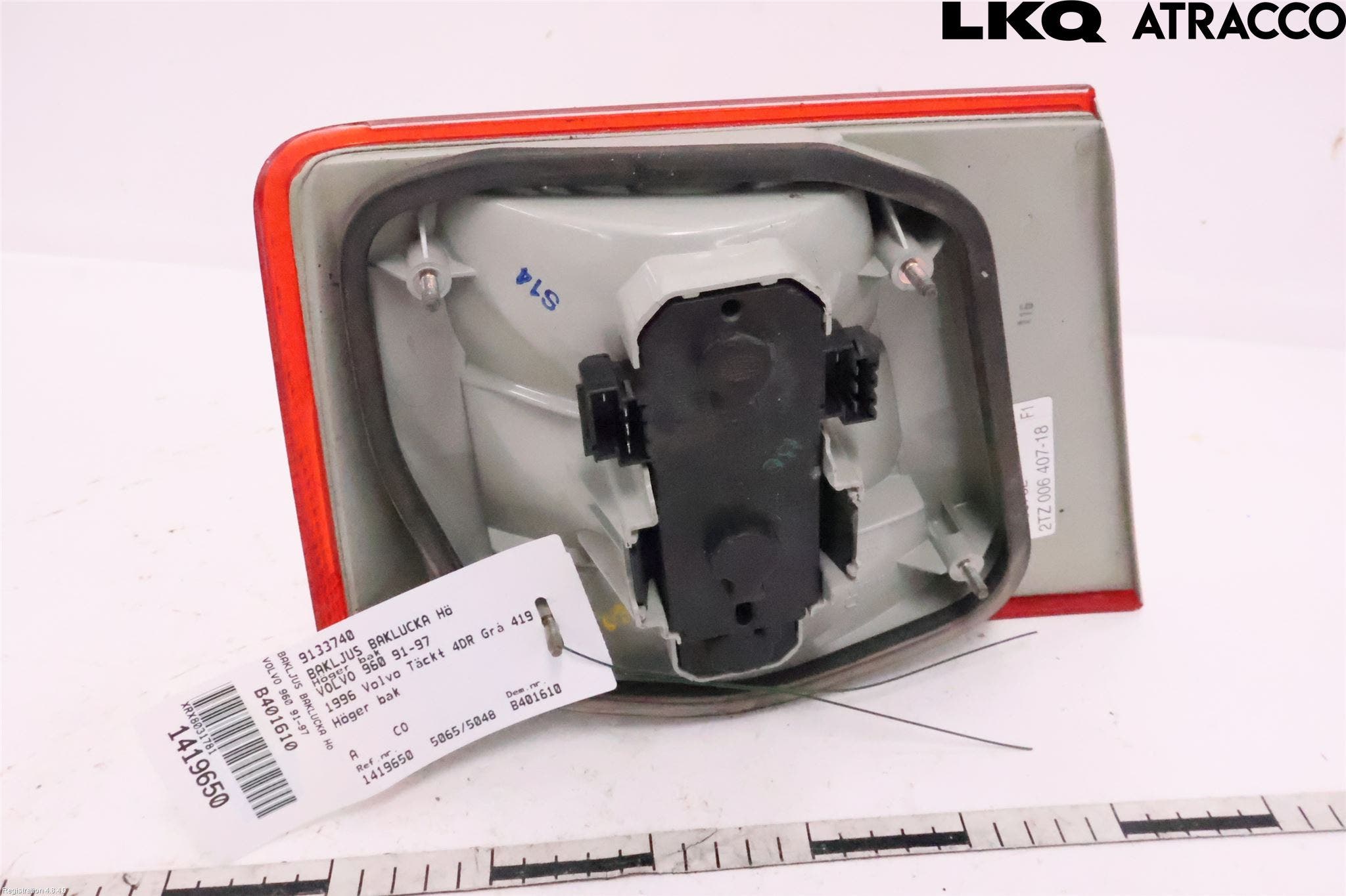 Volvo 960 91-97 Bakljus Lucka Hö