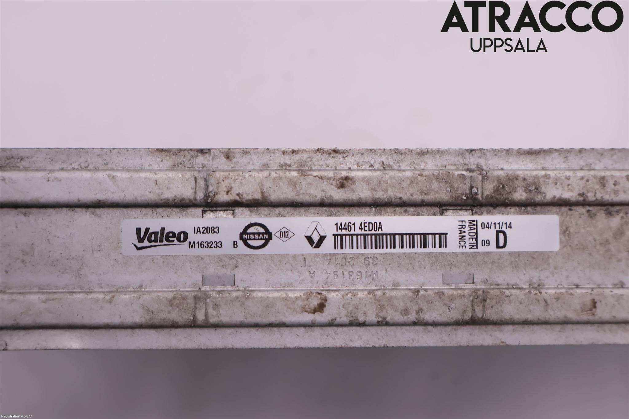 Nissan QASHQAI 14-17 Laddluft-Intercooler Kyl