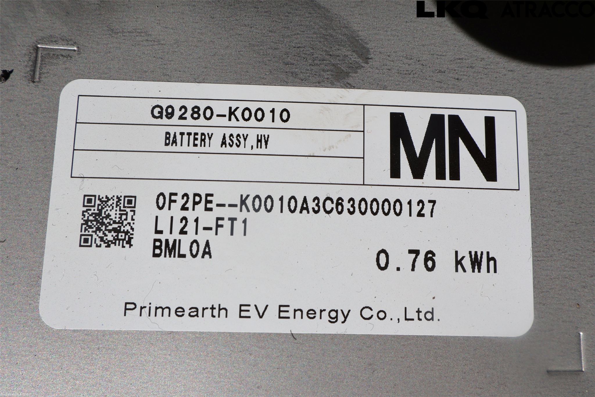 Toyota YARIS XP21 20- Batteri Högspänning