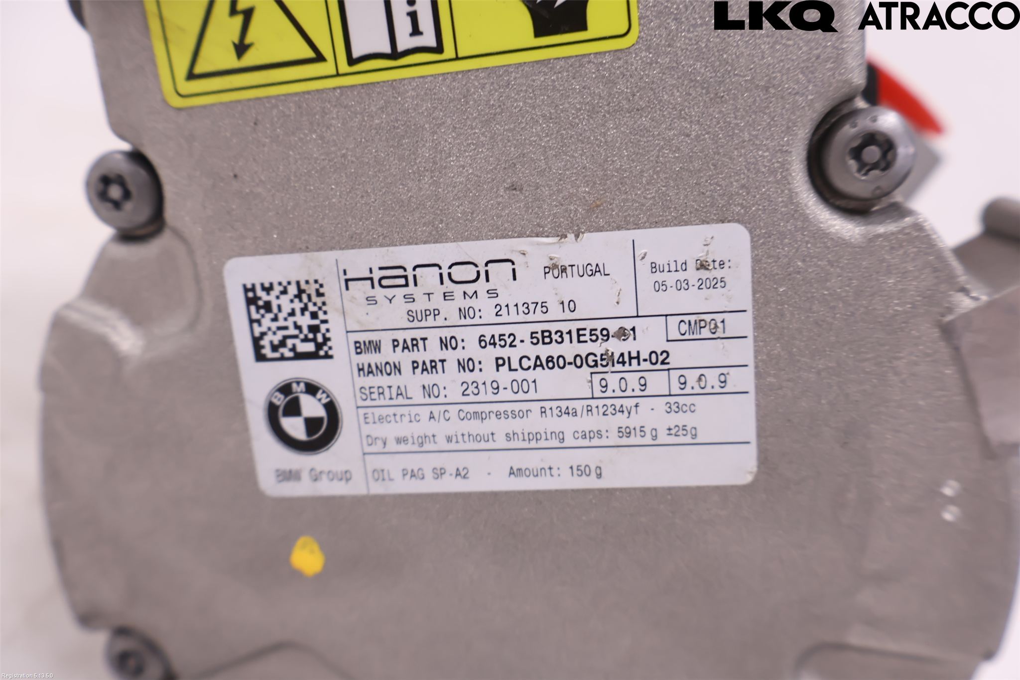 BMW 5/i5 G60/G61 24- Ac Kompressor