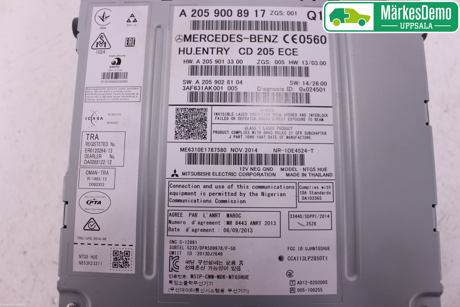 Mercedes-Benz MB C-KLASS (W205) 14-21 Cd Radio - Multimediapanel