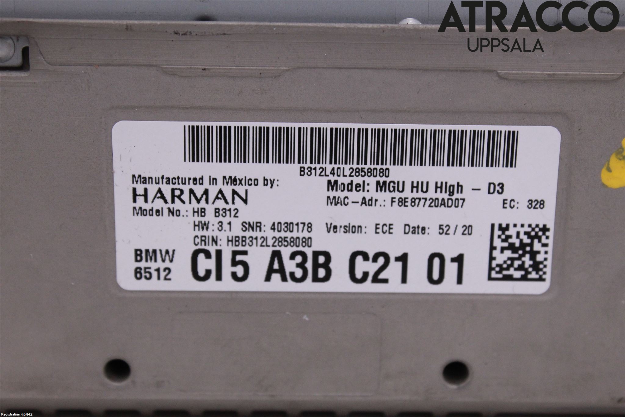 BMW X3 G01 18- Gps Navigator