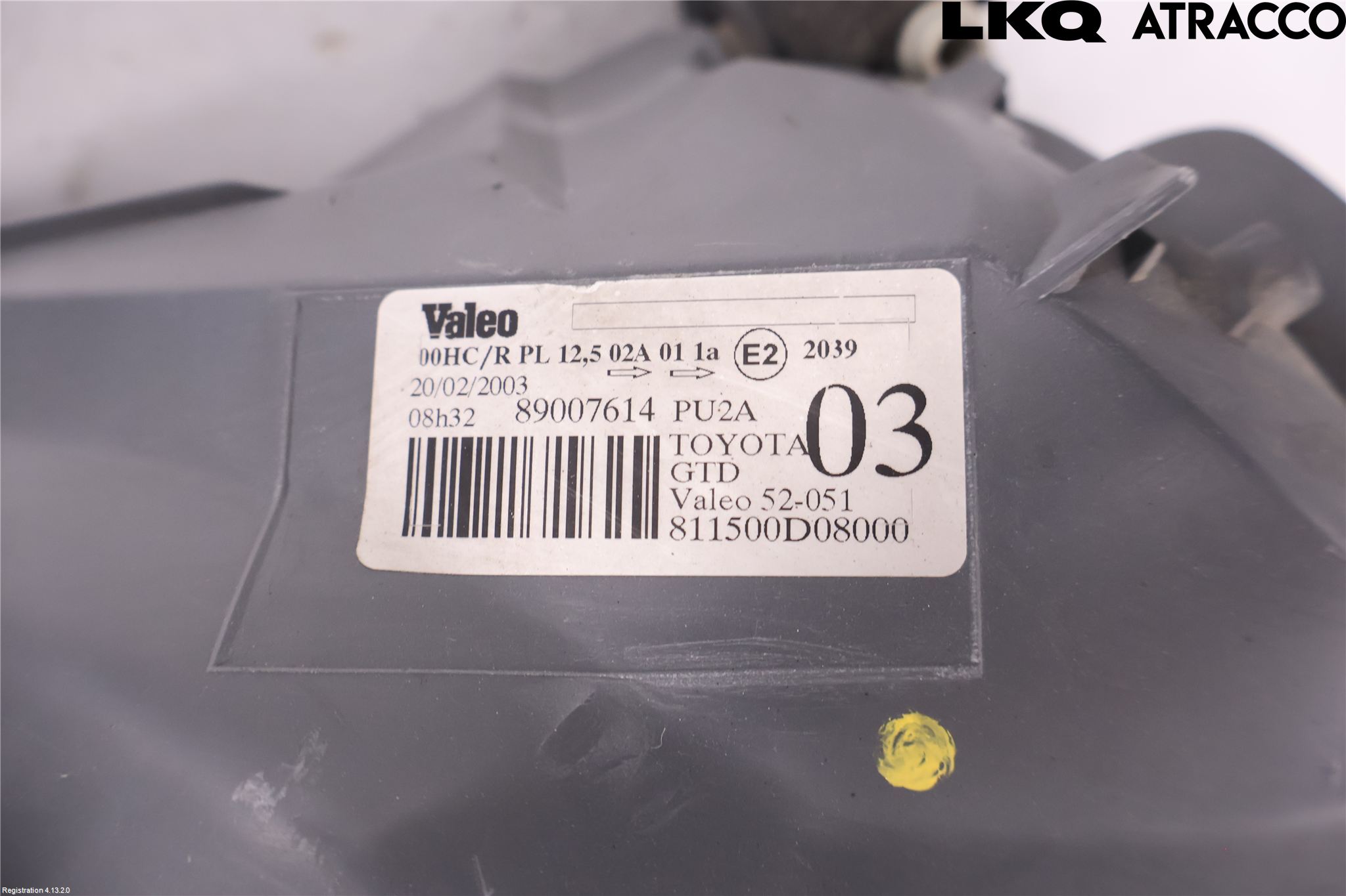 Toyota YARIS P1 03-05 Strålkastare Vänster