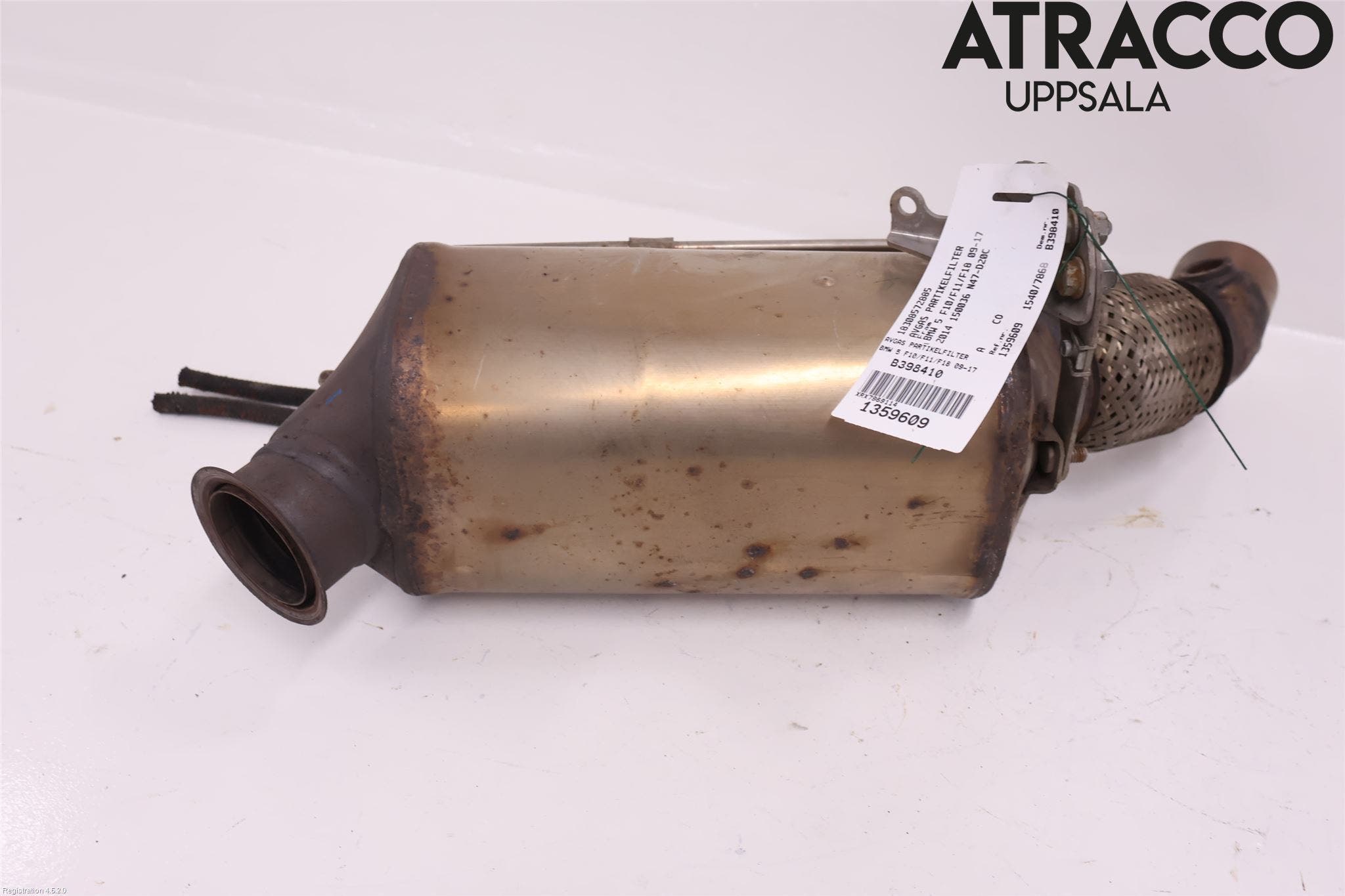 BMW 5 F10/F11/F18 09-17 Avgas Partikelfilter