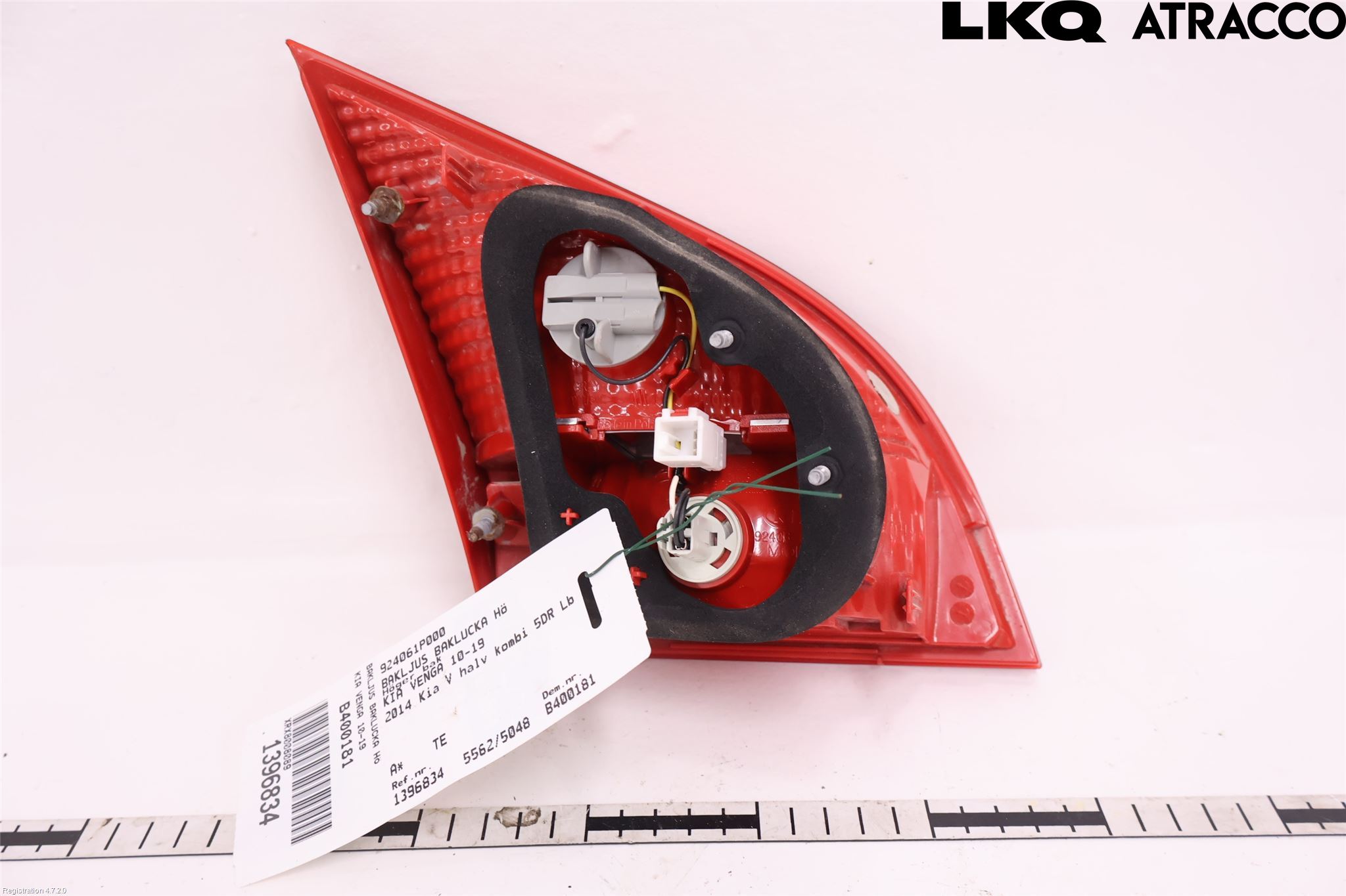 Kia VENGA 10-19 Bakljus Lucka Hö