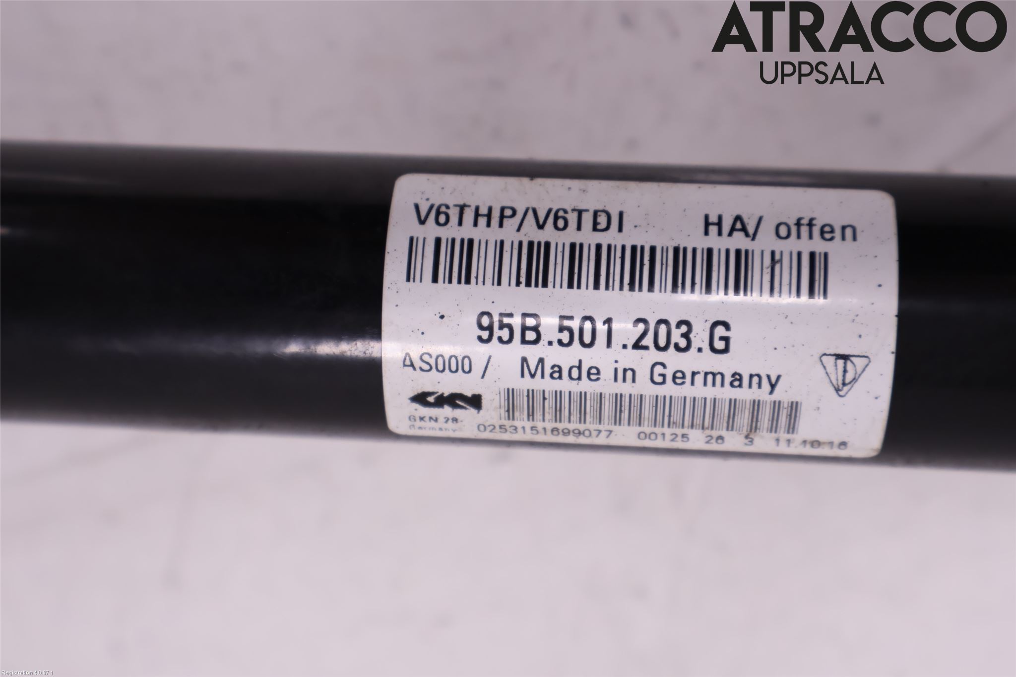 Porsche MACAN/EV 14- Drivaxel Bak Höger