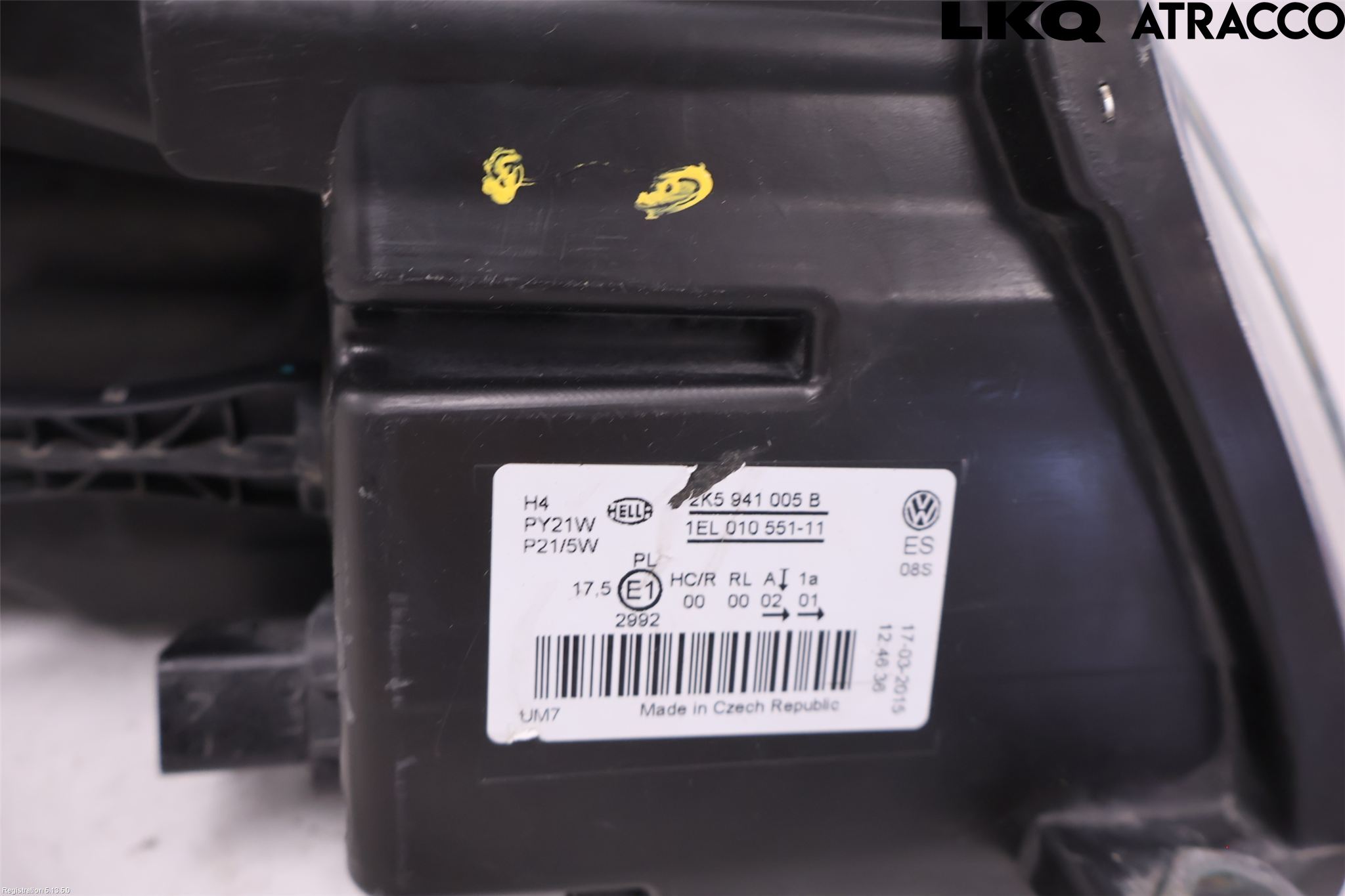 Volkswagen VW CADDY 11-15 Strålkastare Vänster