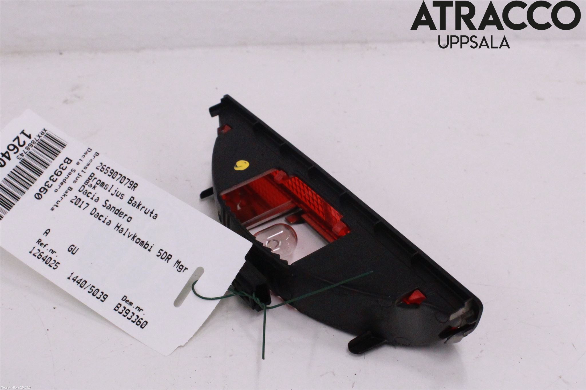 Dacia SANDERO/STEPWAY 13-20 Bromsljus Bakruta