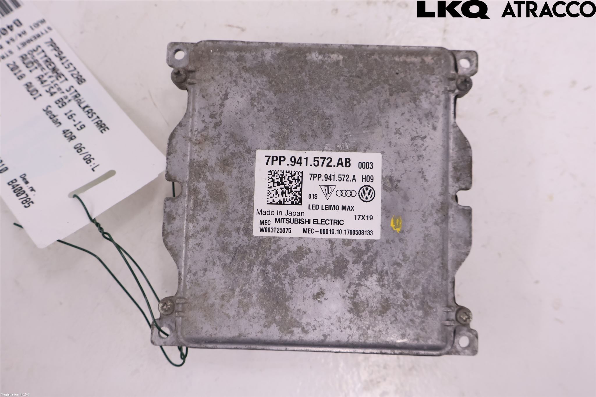 Audi A4/S4 B9 16-19 Styrenhet Strålkastare