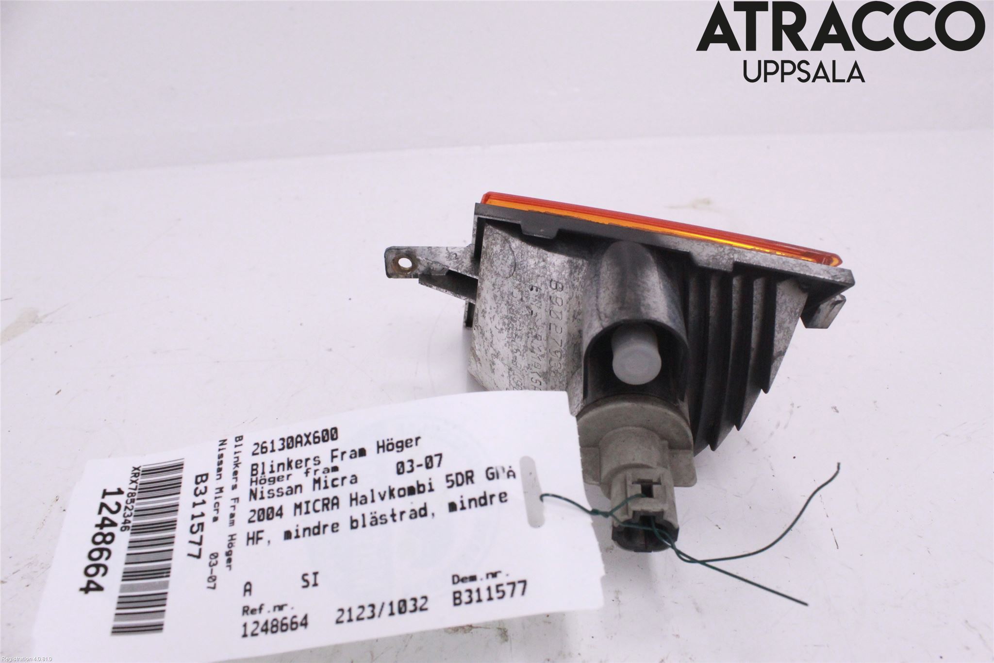 Nissan MICRA 03-07 Blinkers Fram Höger