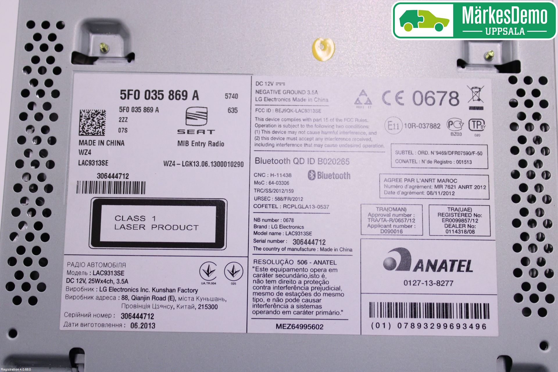 Seat LEON 13-20 Cd Radio - Multimediapanel